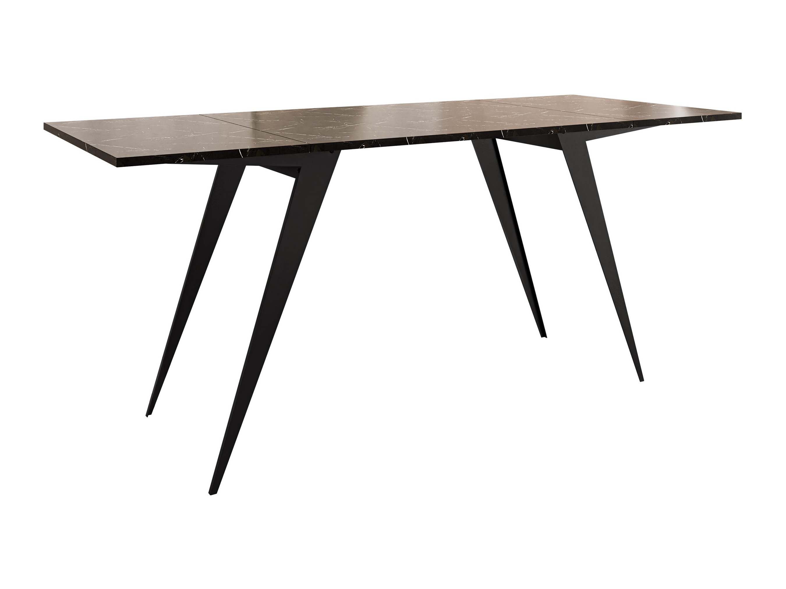 Tavolino trasformabile Oswego 150 (Marmo nero + Nero)