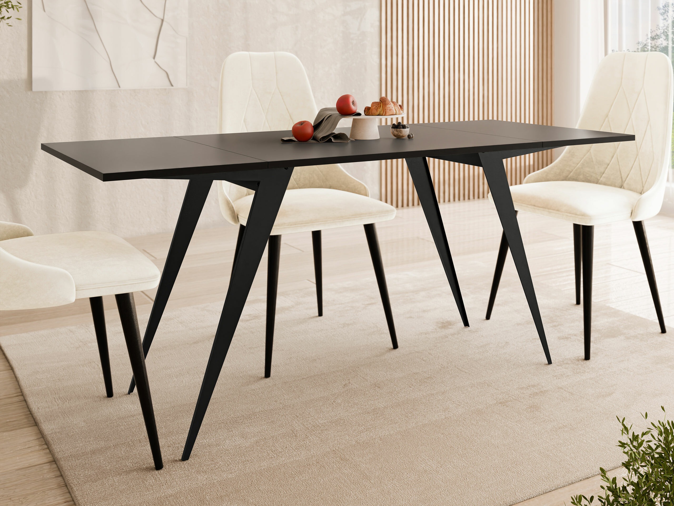 Tavolino trasformabile Oswego 150 (Nero)
