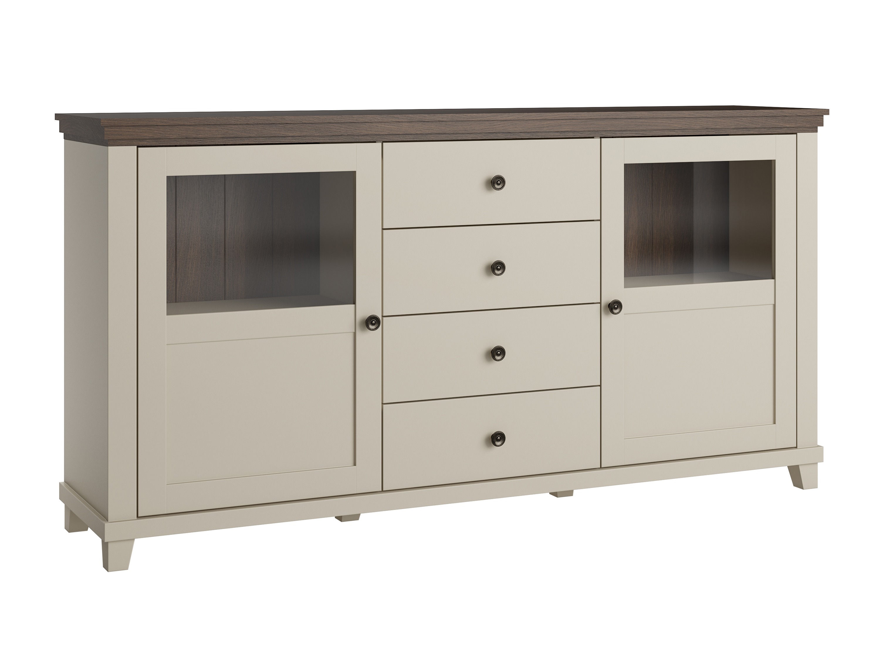 Cassettiera Tolnue 103 (Beige chiaro + Quercia)