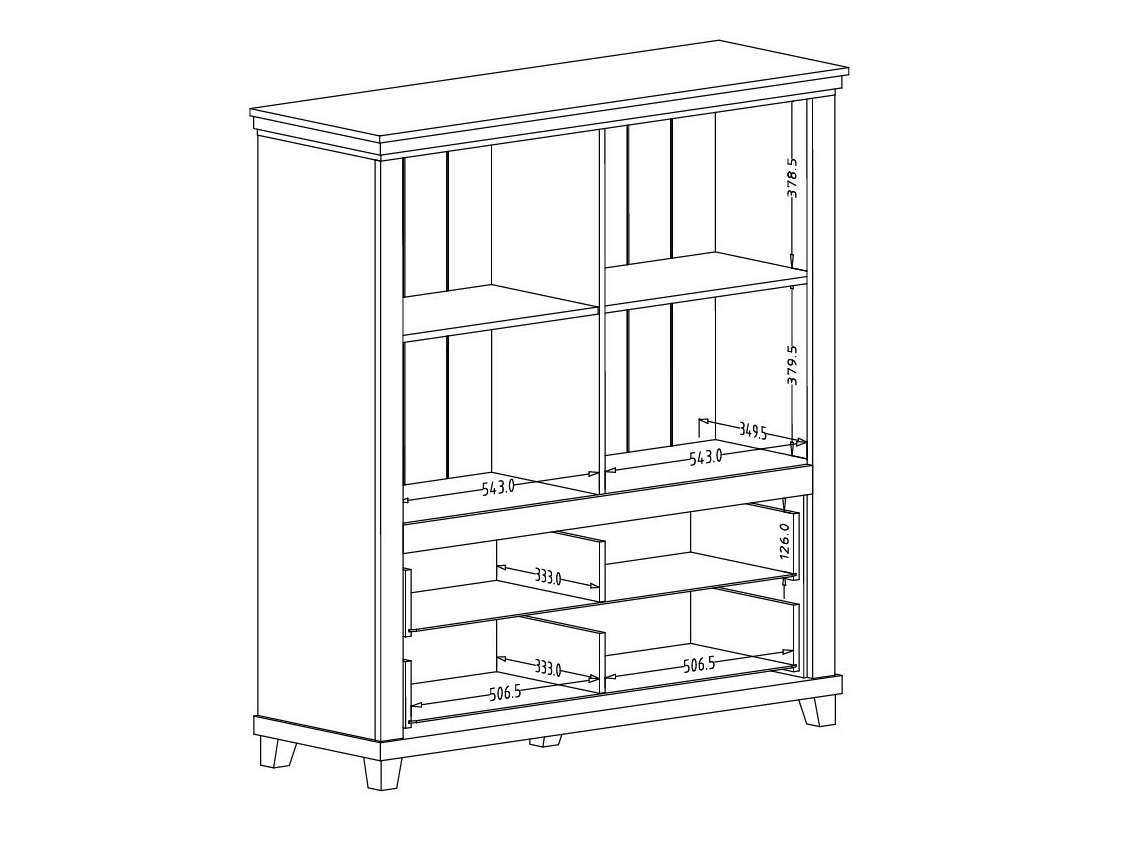 Cassettiera Tolnue 105 (Beige chiaro + Quercia)
