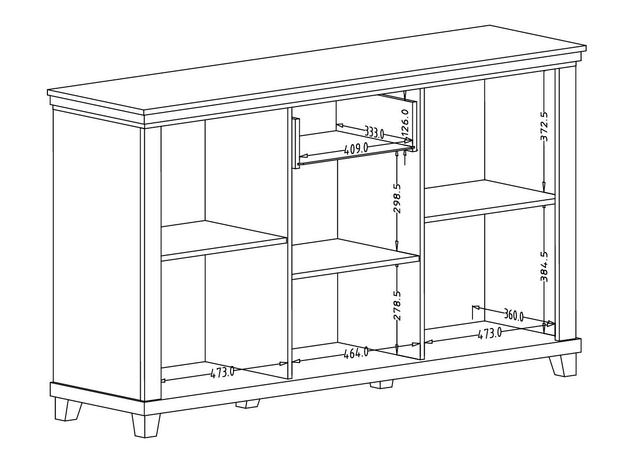 Cassettiera Tolnue 106 (Beige chiaro + Quercia)