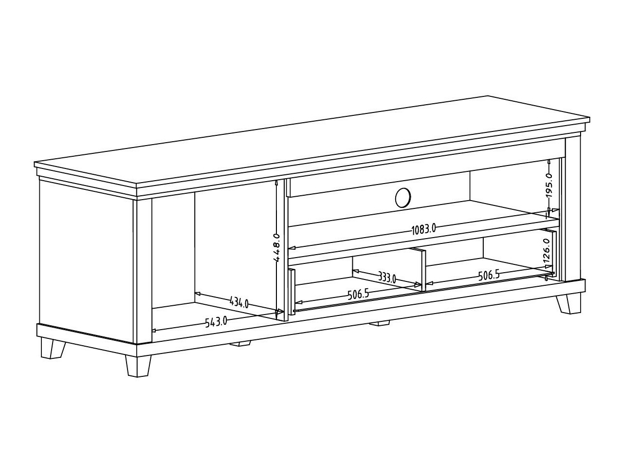 Parete attrezzata Tolnue 135