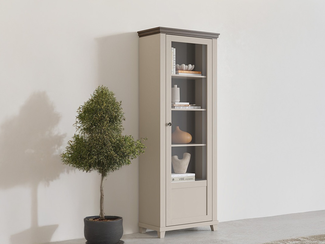 Scaffale Tolnue 101 (Beige chiaro + Quercia)