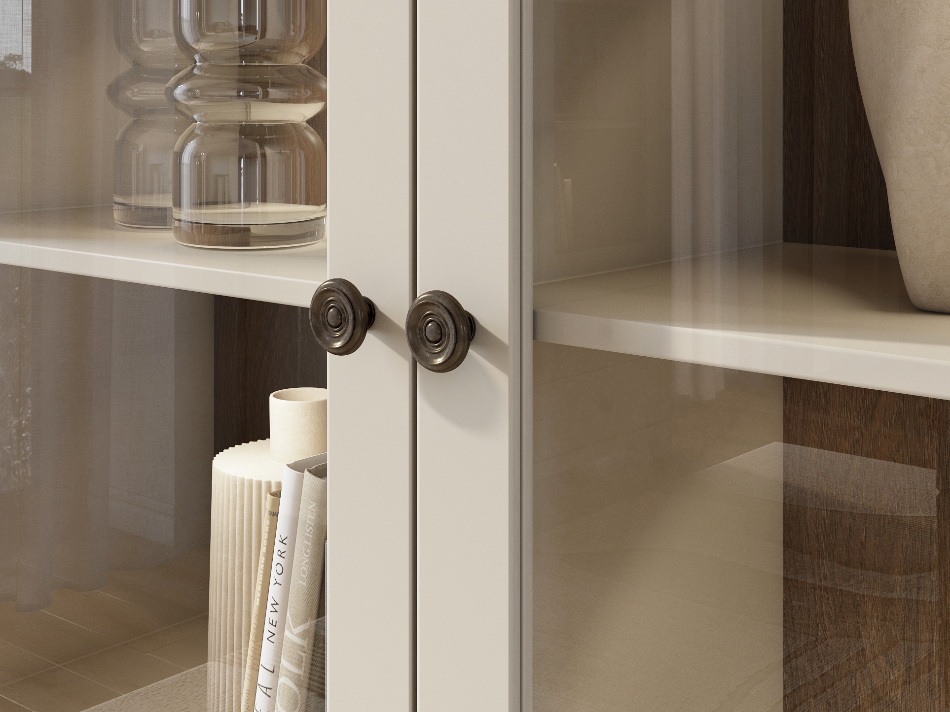 Scaffale Tolnue 102 (Beige chiaro + Quercia)