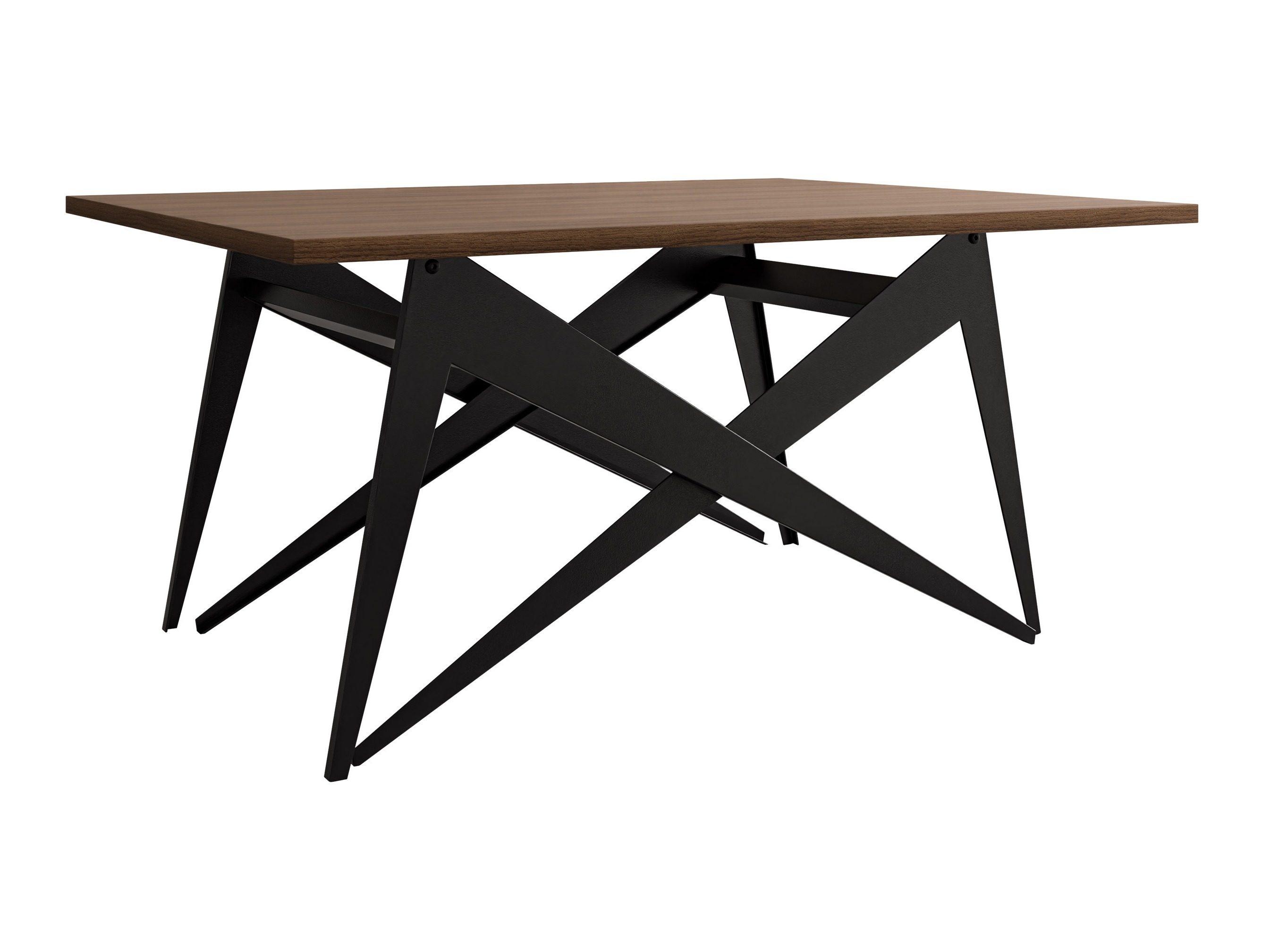 Tavolino trasformabile Oswego 150 (Noce + Nero)