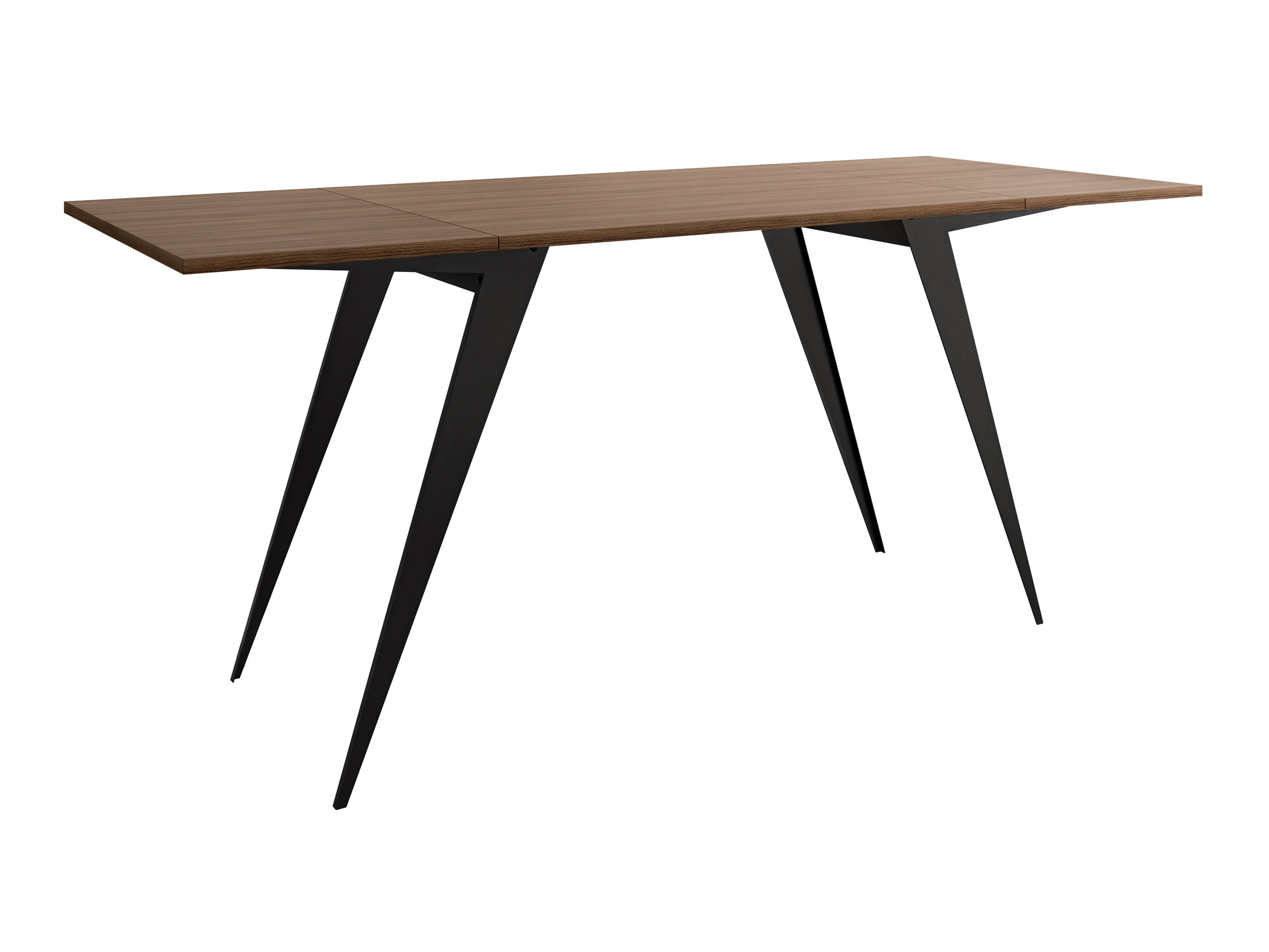 Tavolino trasformabile Oswego 150 (Noce + Nero)