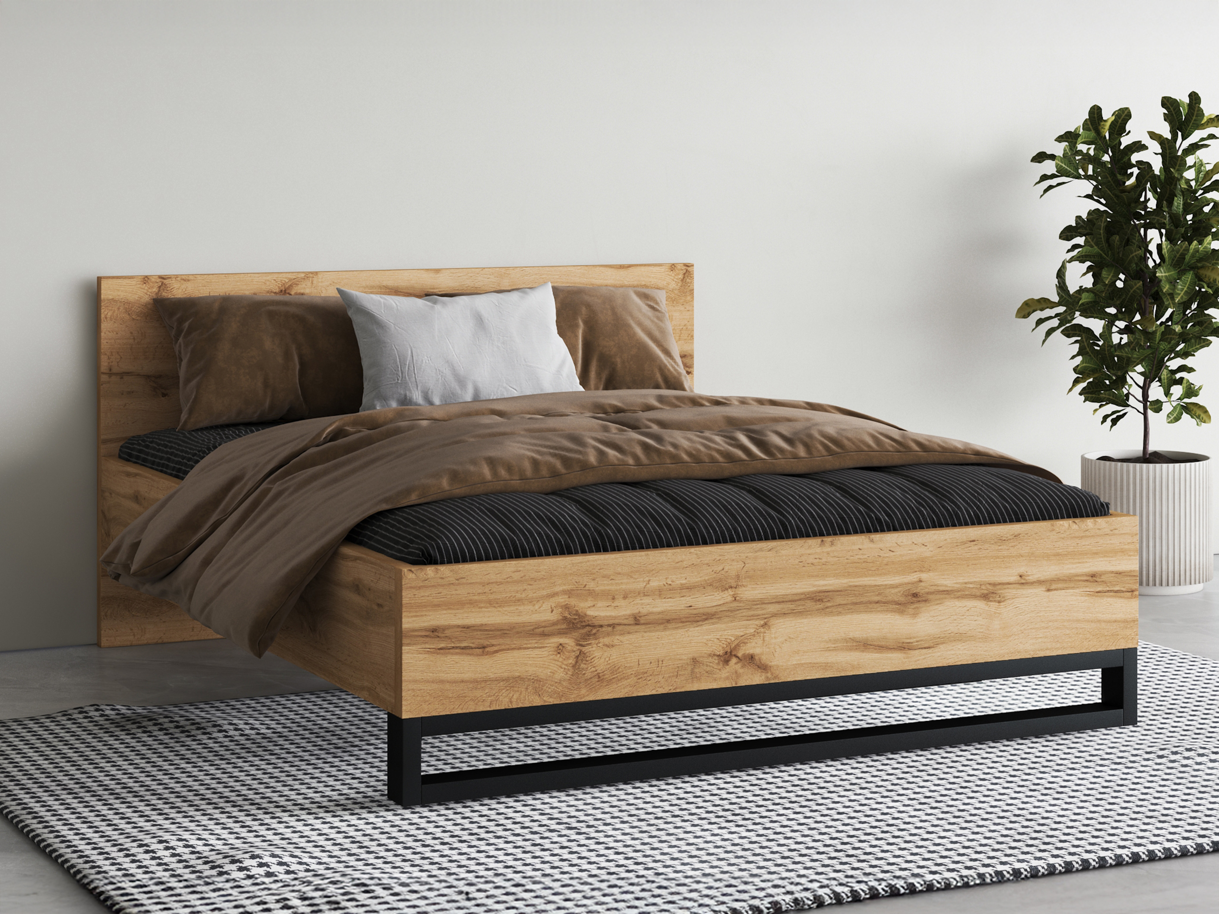 Letto Avicavu 118 (Quercia di Wotan + Nero)