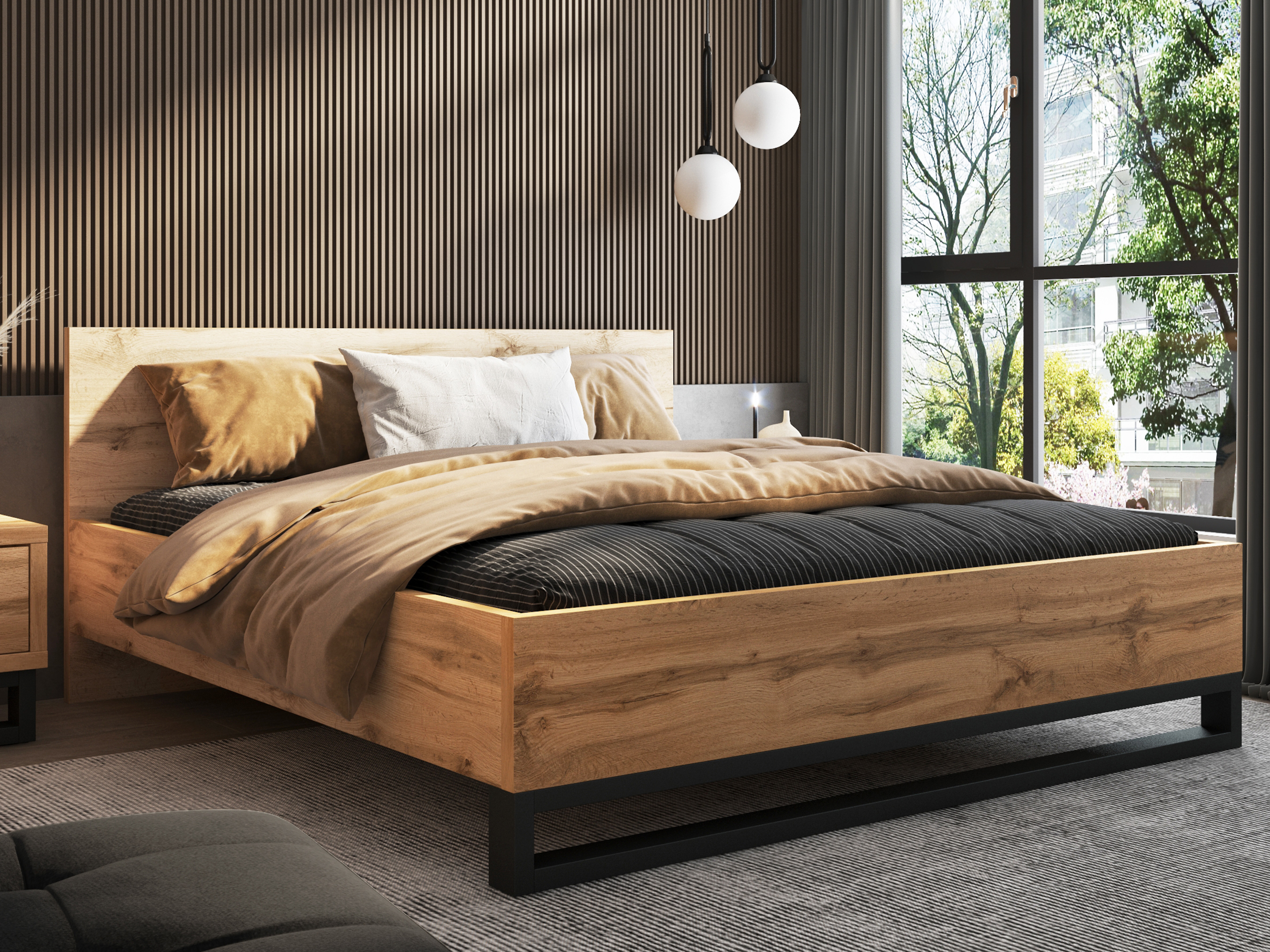 Letto Avicavu 118 (Quercia di Wotan + Nero)
