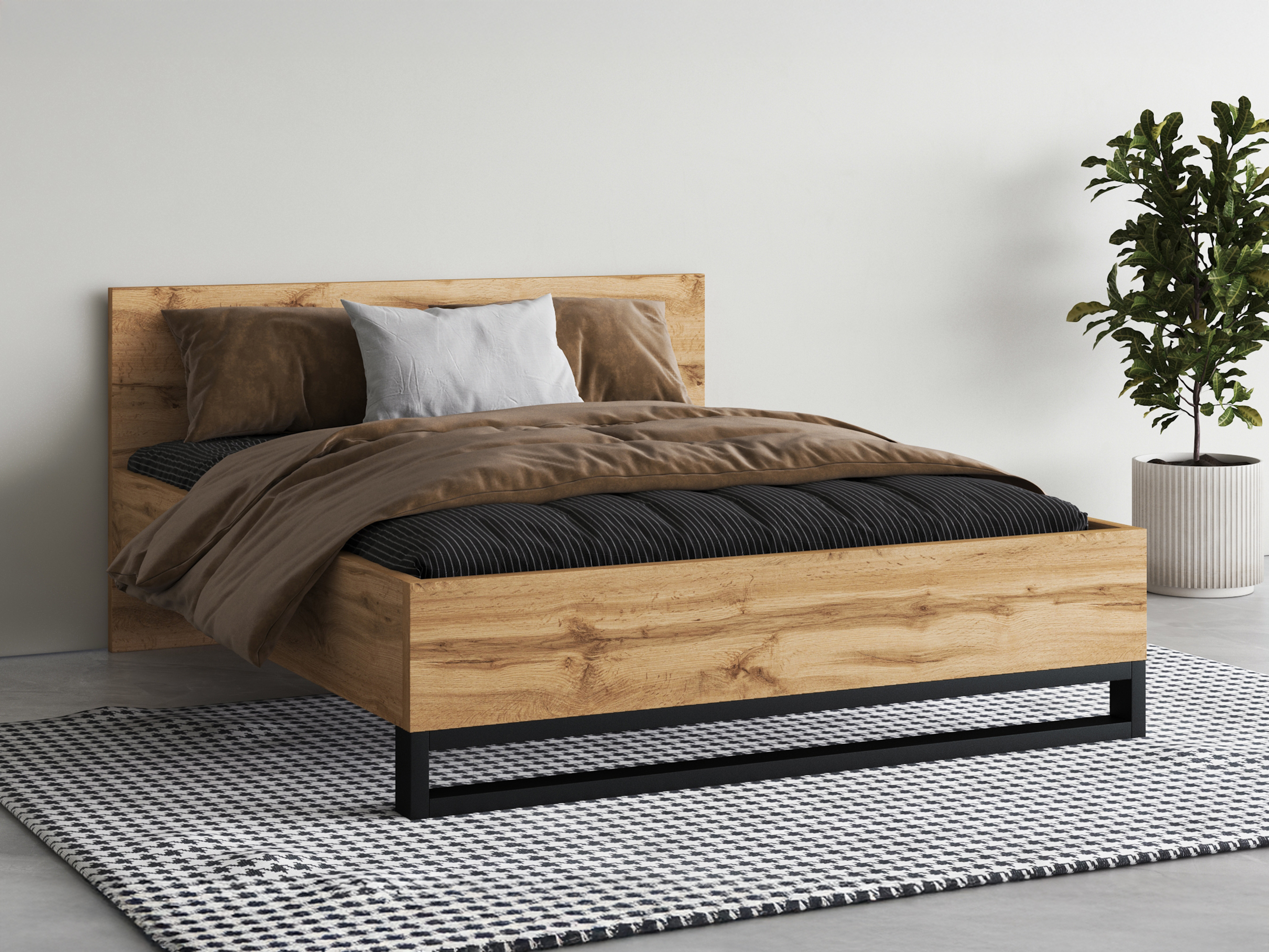 Letto Avicavu 118 (Quercia di Wotan + Nero)