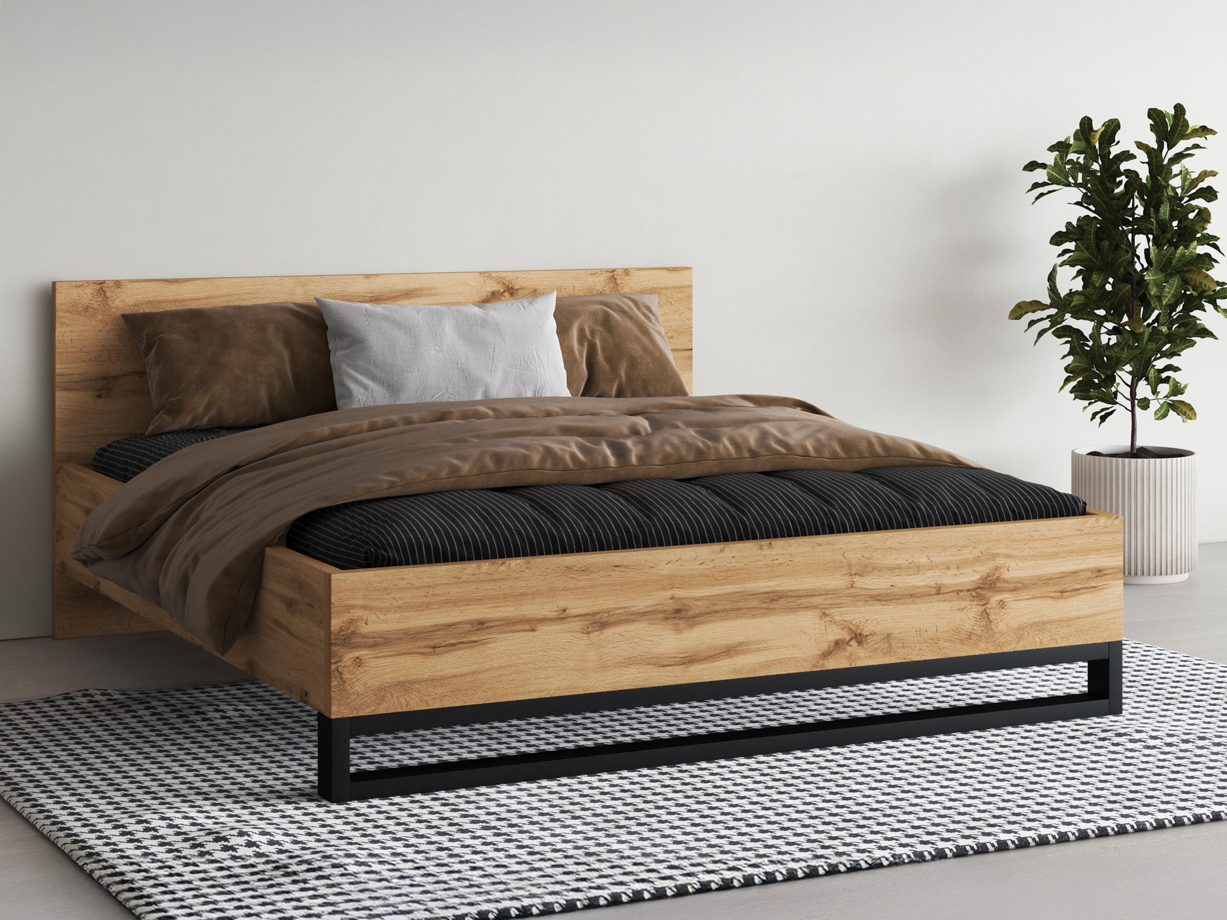 Letto Avicavu 118 (Quercia di Wotan + Nero)
