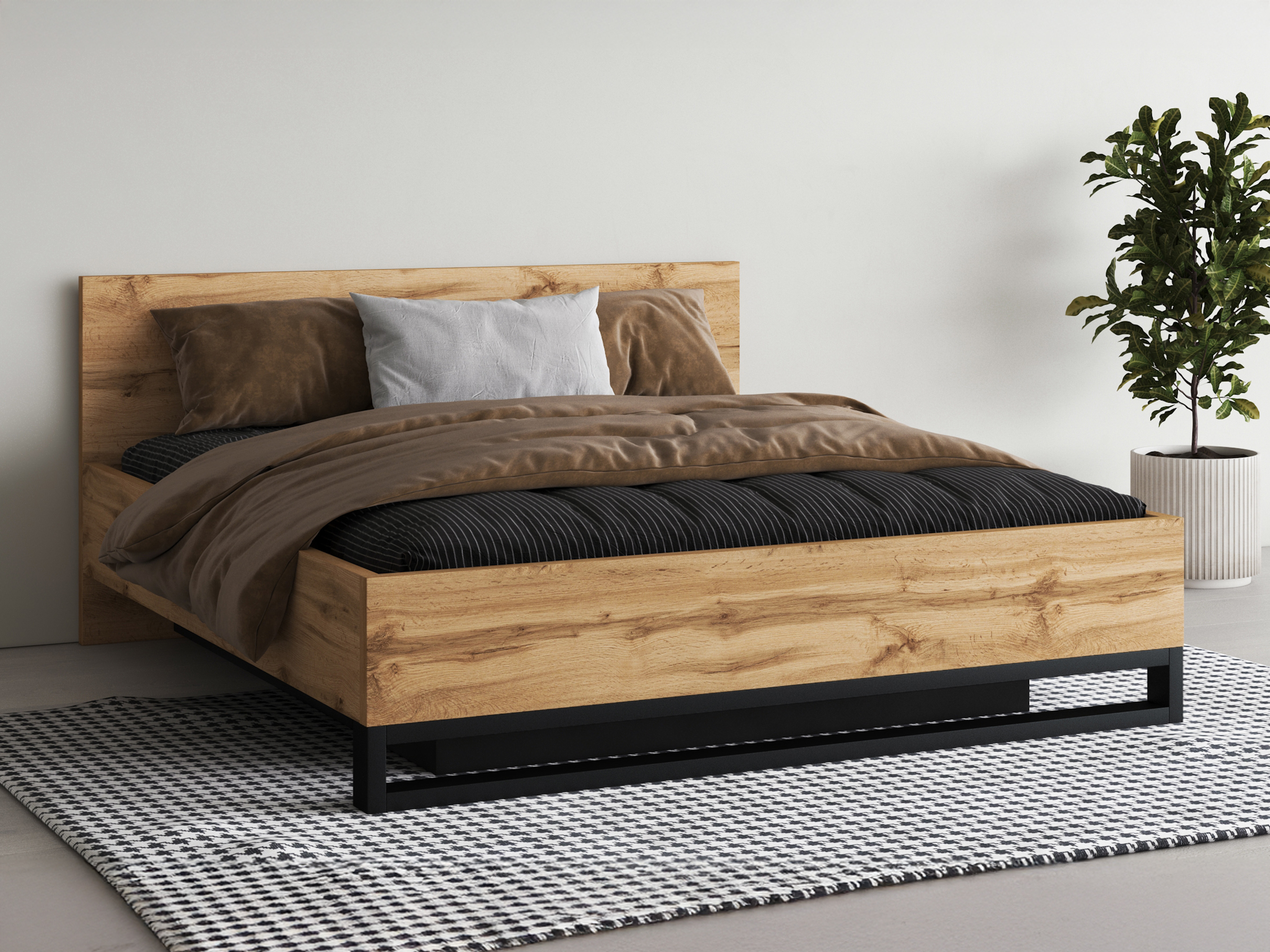 Letto Avicavu 118 (Quercia di Wotan + Nero)
