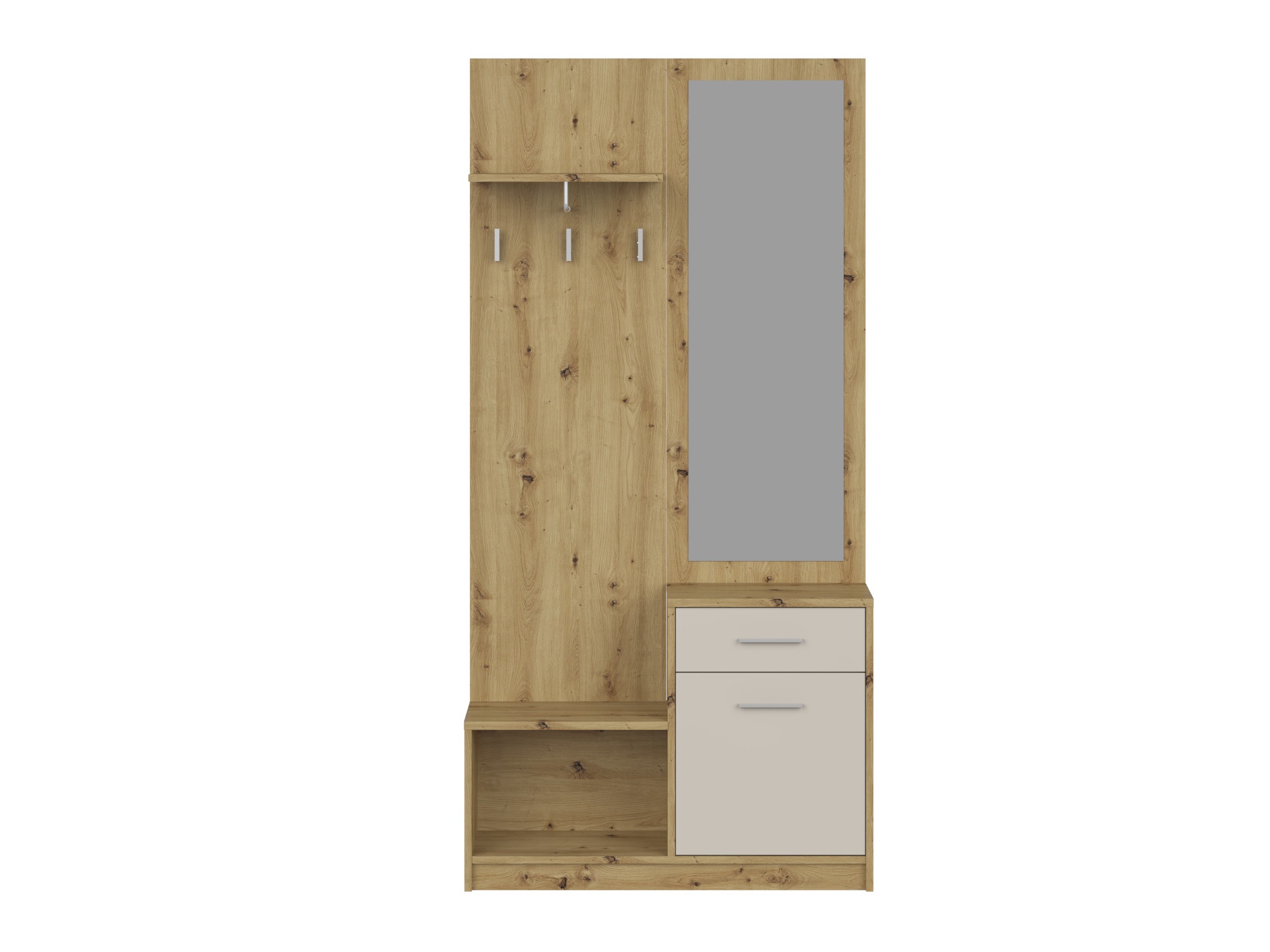 Set arredo da corridoio Houston 2084 (Rovere Artisan + Cachemire)