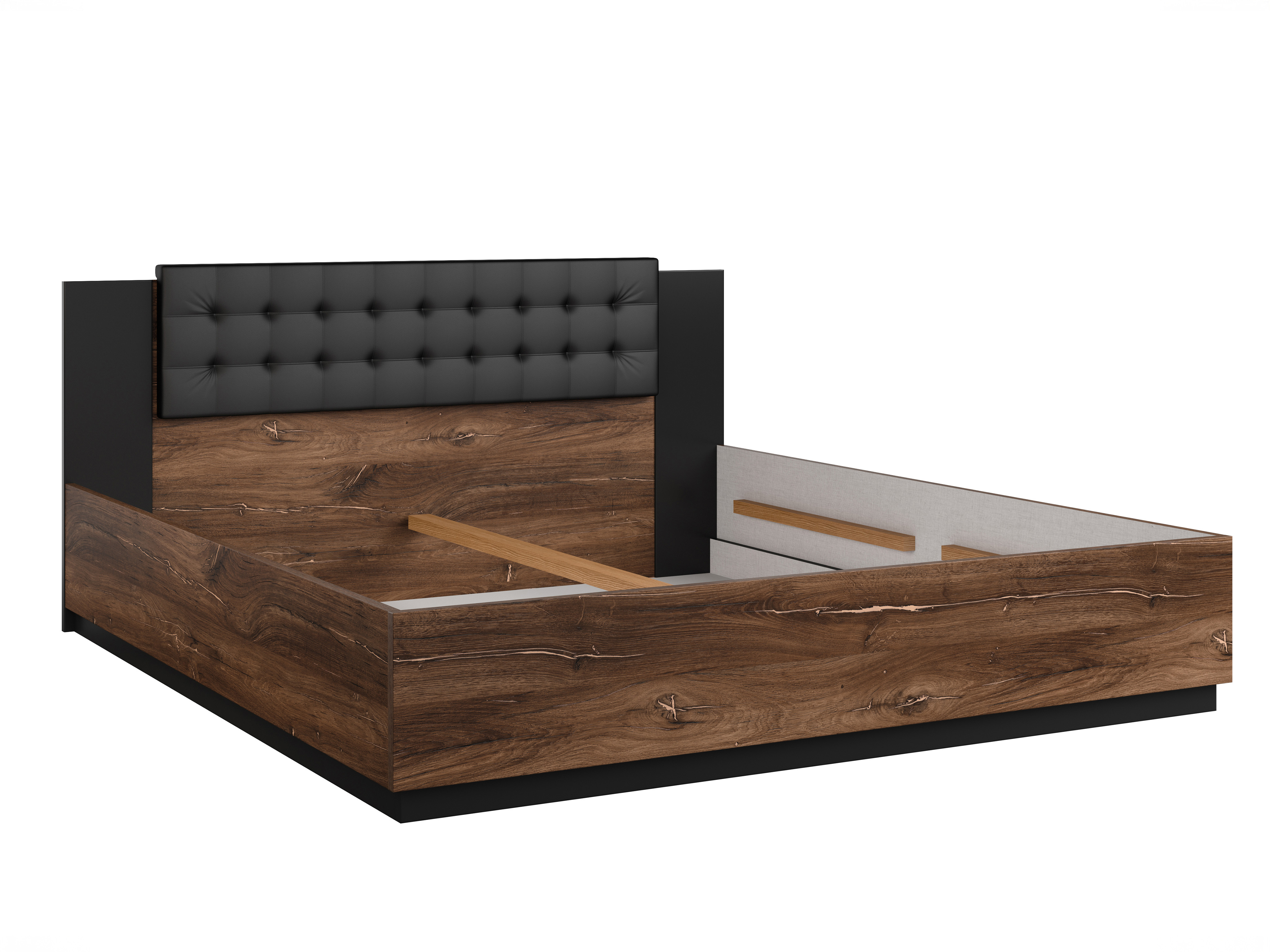 Letto Felelie 104 (Rovere Flagstaff scuro + Rame)