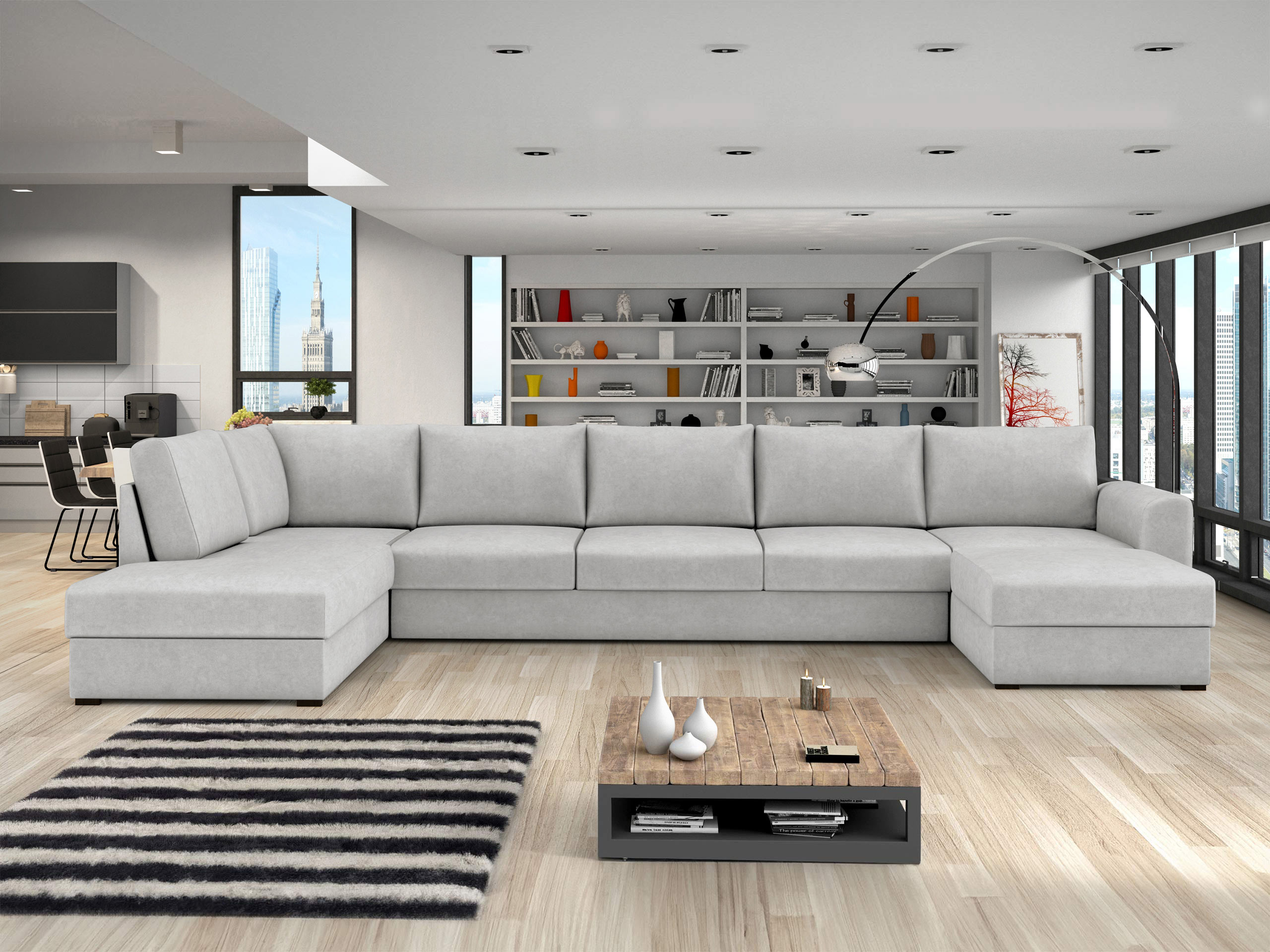 Divano angolare Comfivo Flumen III (Zoya 01)