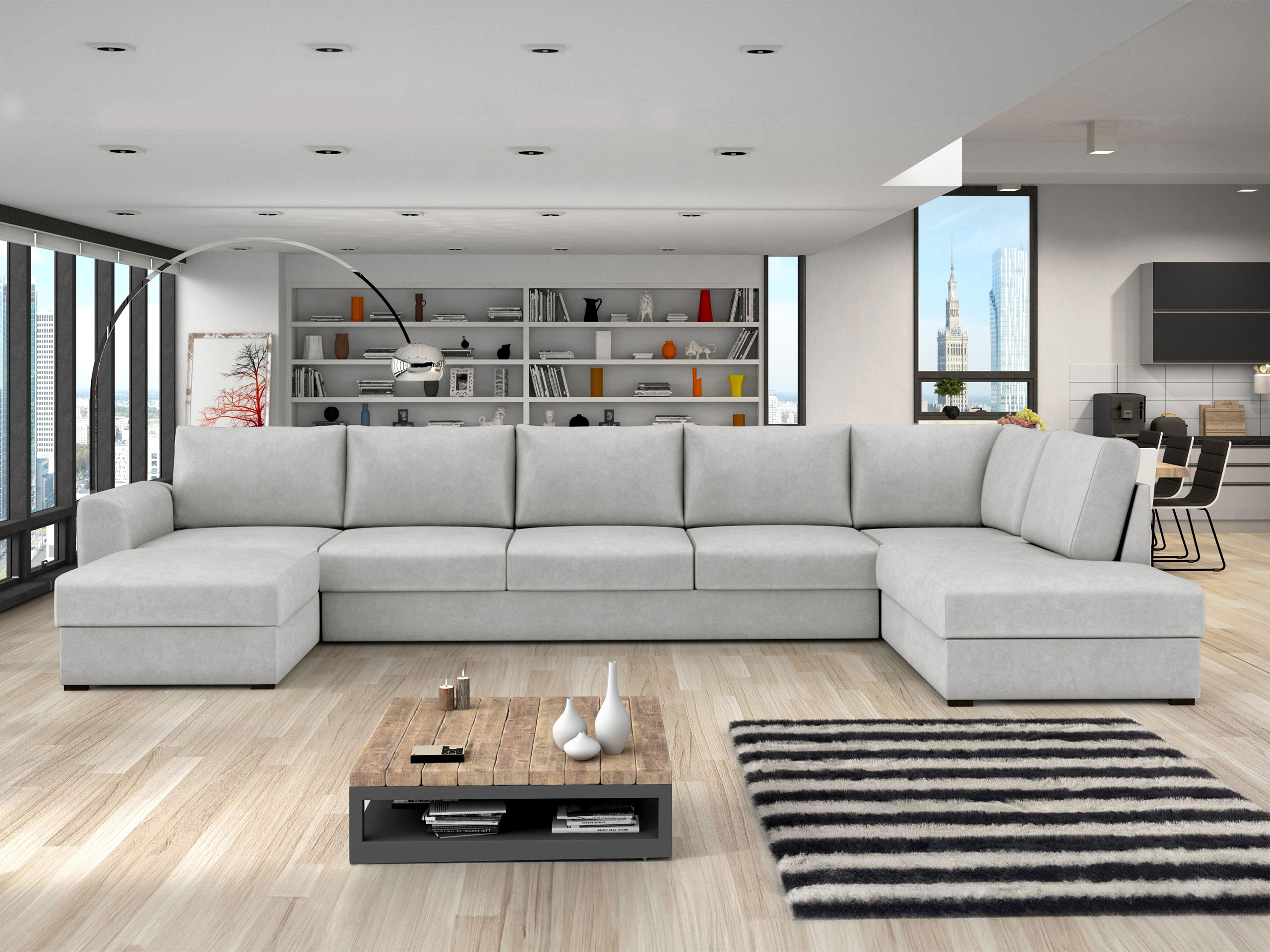 Divano angolare Comfivo Flumen III (Zoya 01)