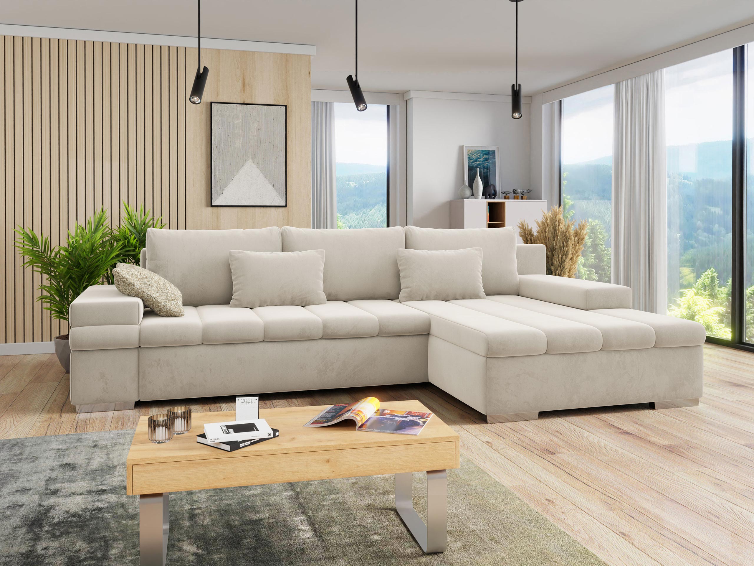 Divano angolare Comfivo Olivetum II (Piano 02 + Corbett 21)