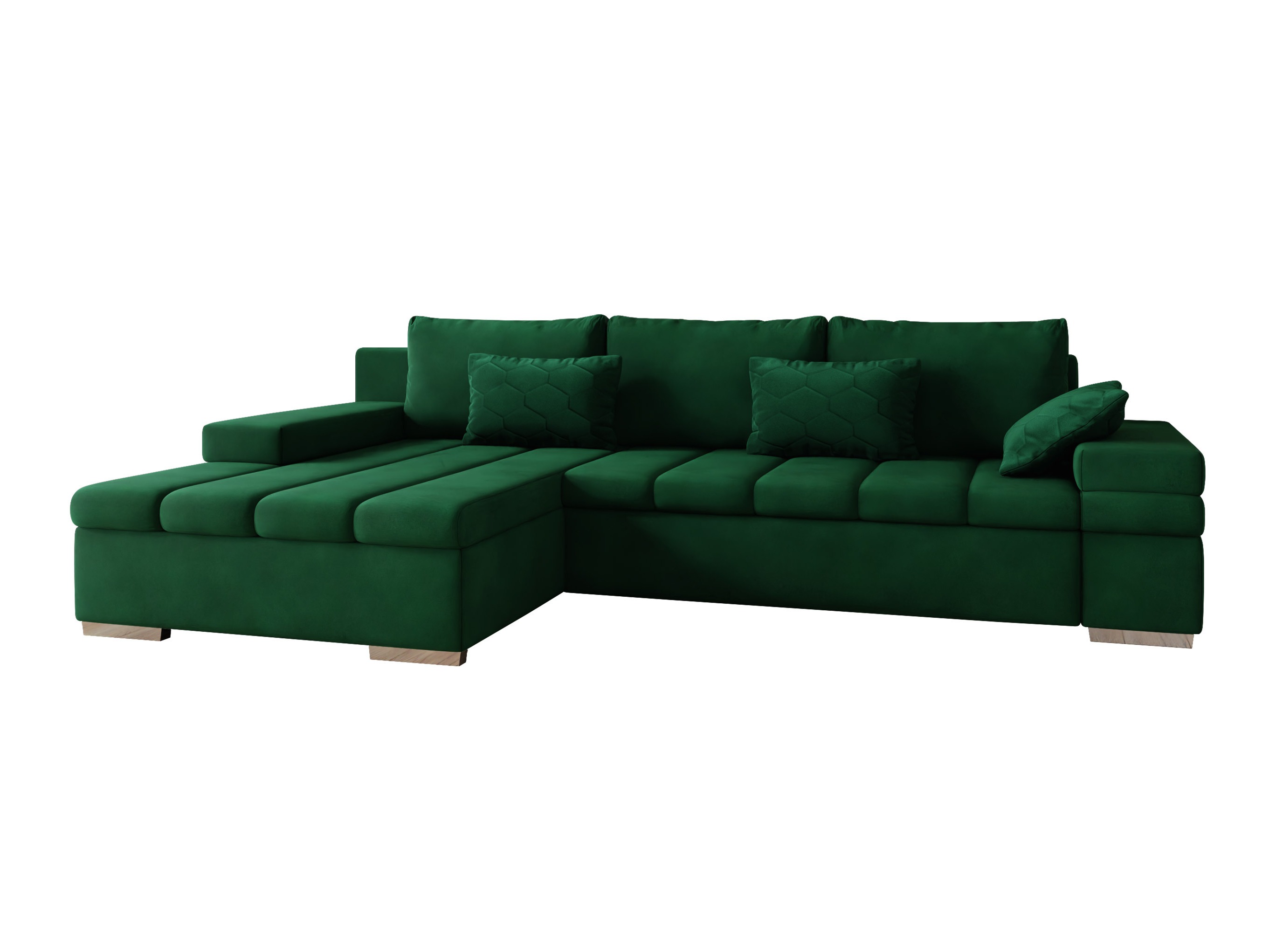 Divano angolare Comfivo Olivetum II (Uttario Velvet 2951 + Magic Velvet Pik 2225)