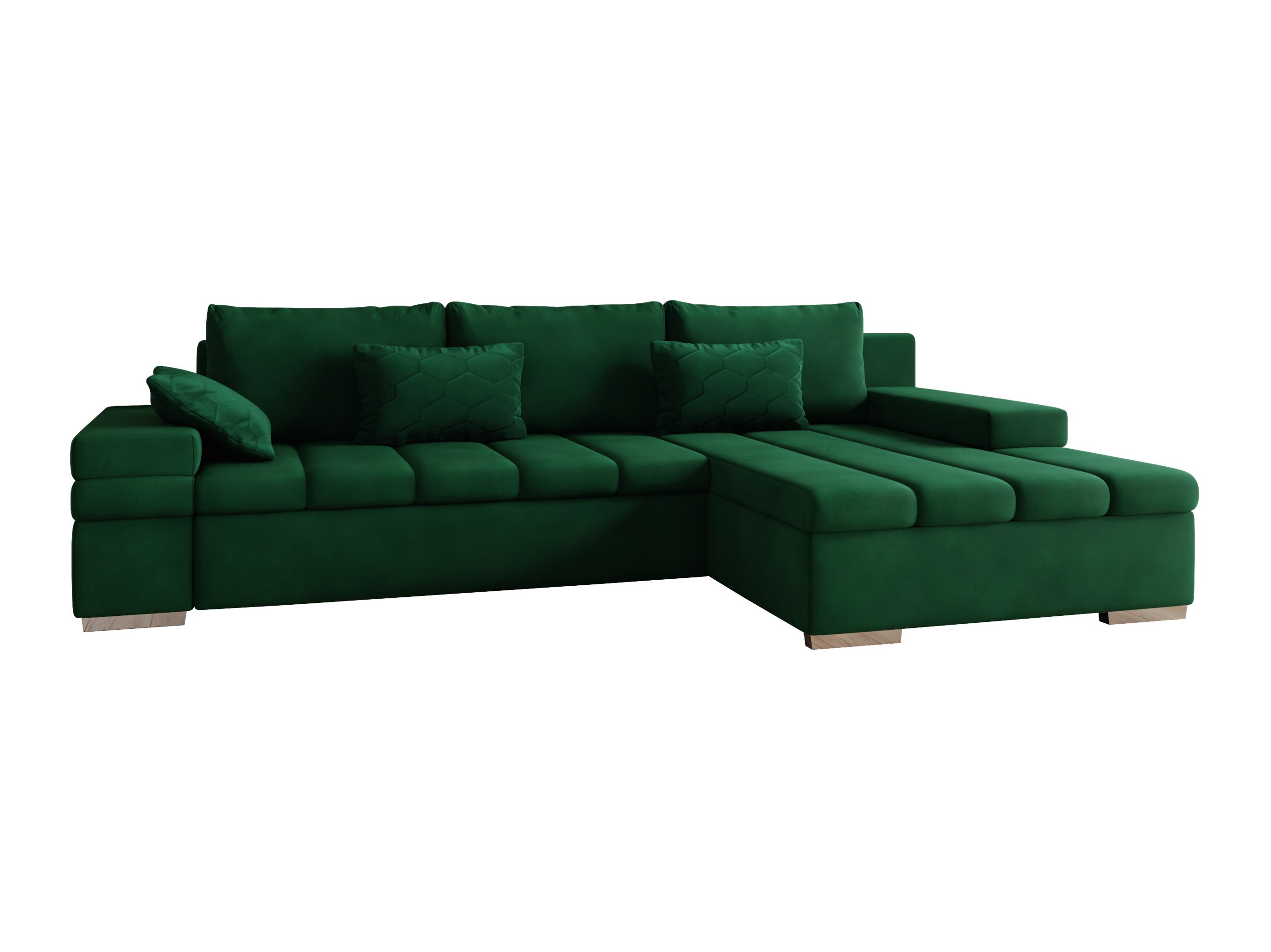 Divano angolare Comfivo Olivetum II (Uttario Velvet 2951 + Magic Velvet Pik 2225)