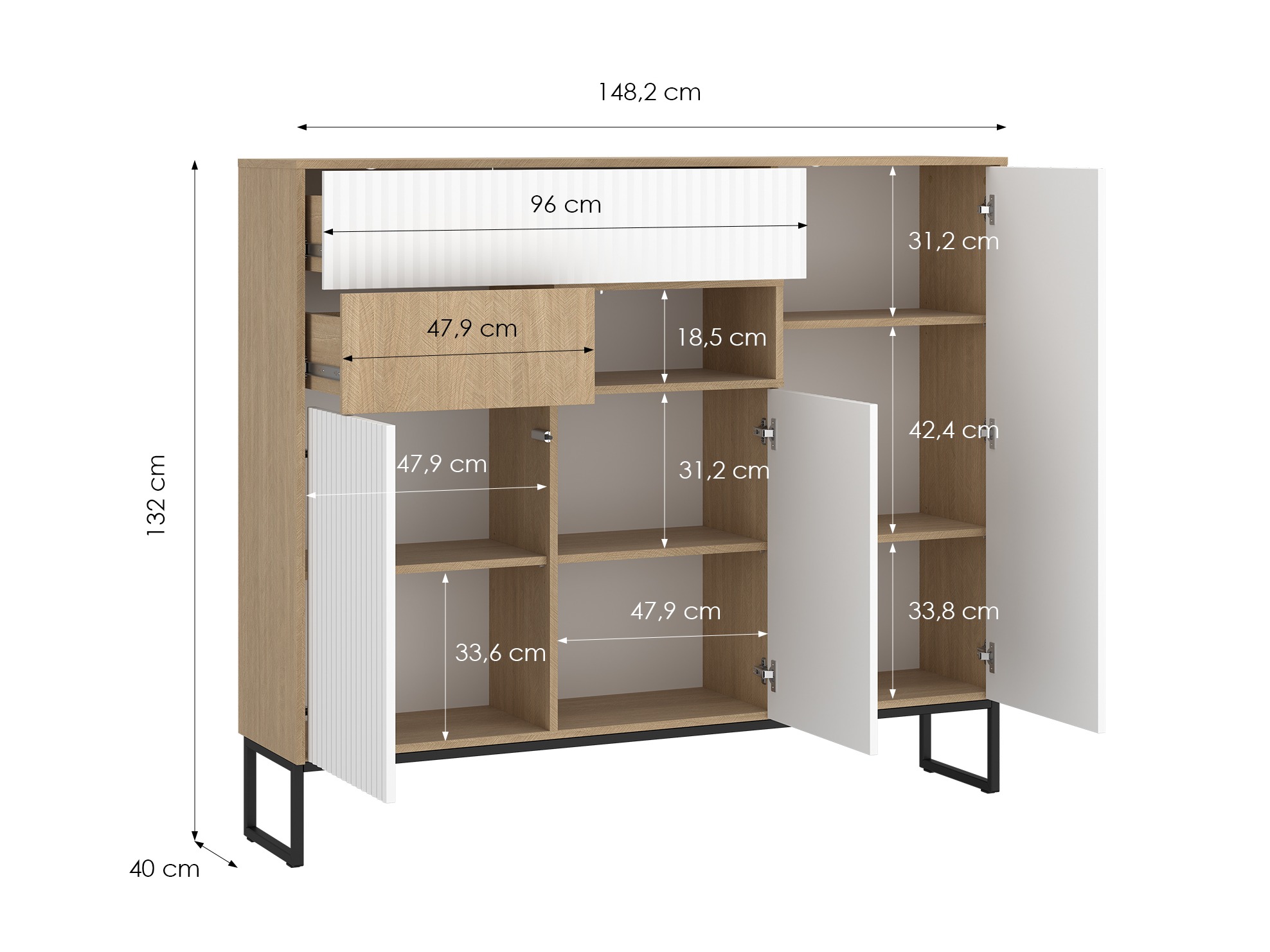Cassettiera Balbenu 100