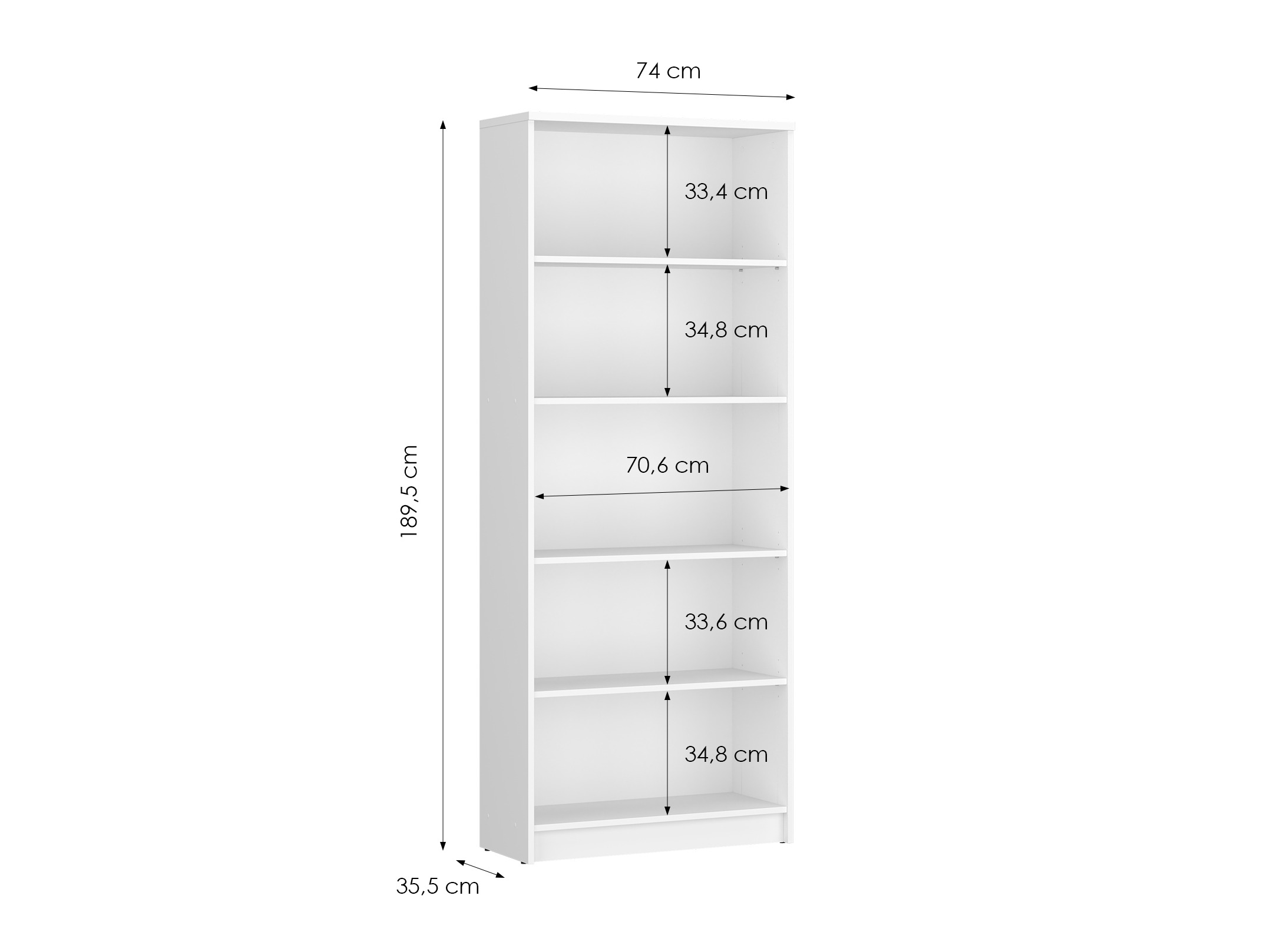 Scaffale Ontario 194 (Bianco)