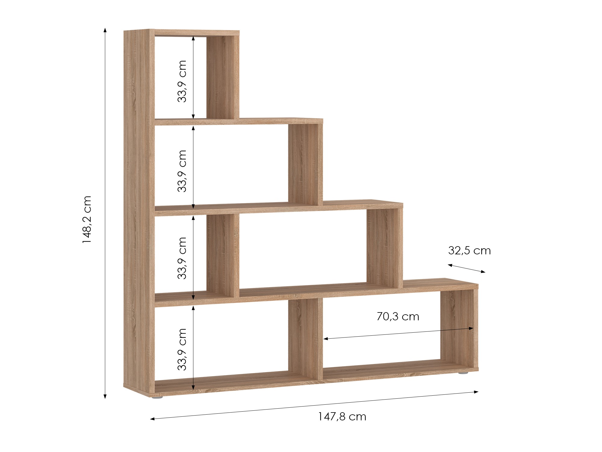 Scaffale Ontario 198 (Sonoma quercia)