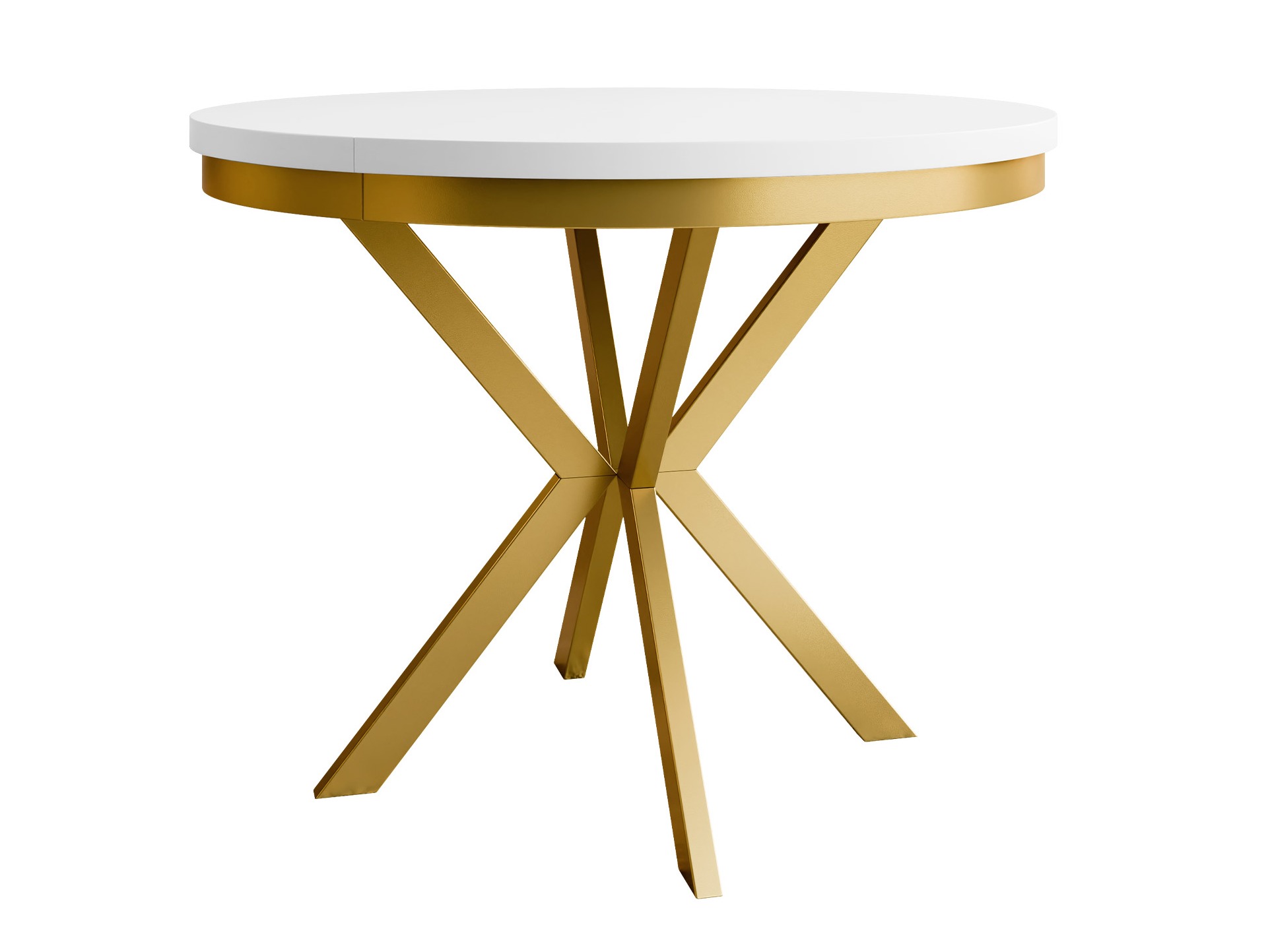 Tavolo Oswego 155 (Bianco + D'oro)