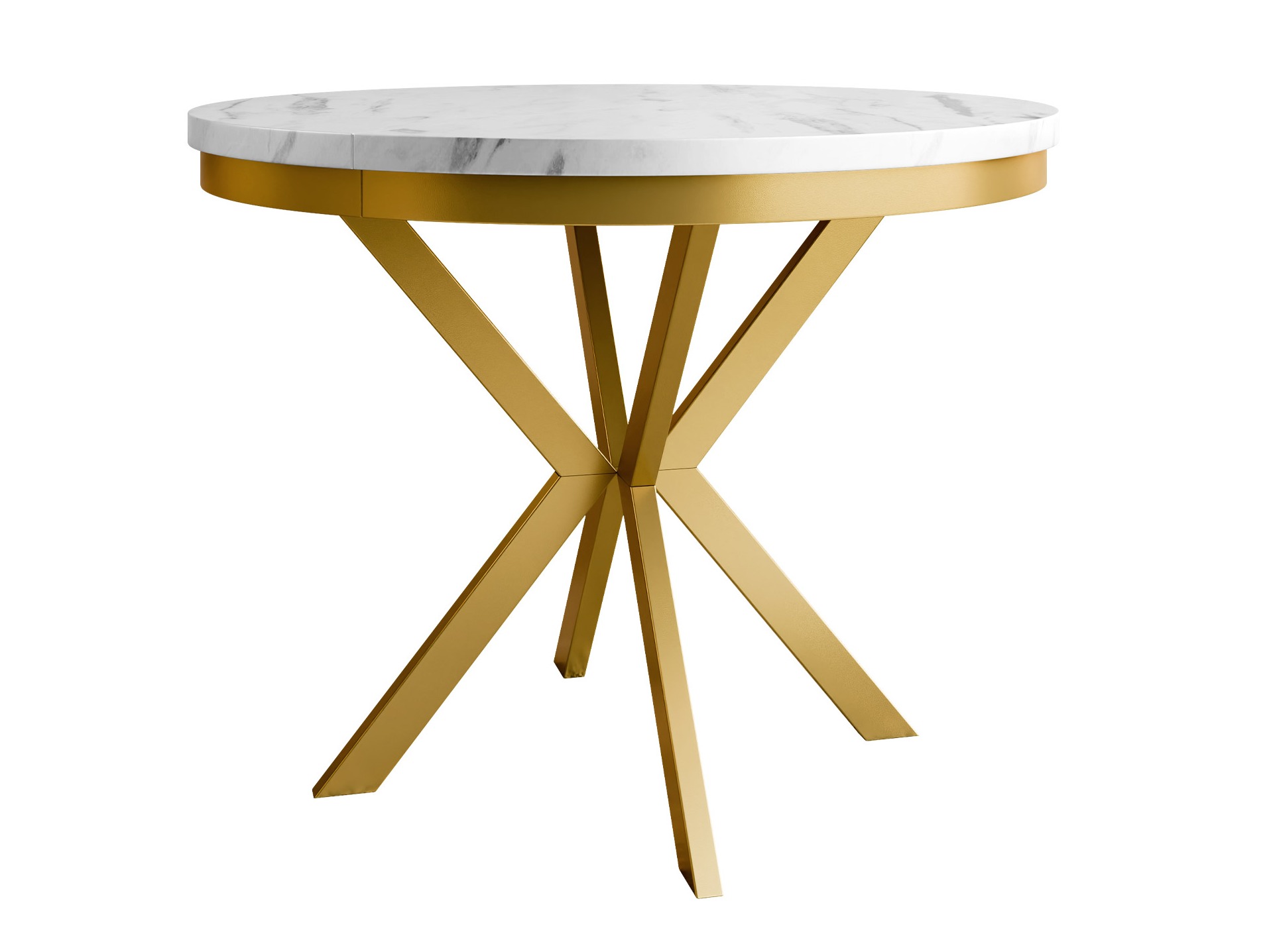 Tavolo Oswego 155 (Marmo bianco + D'oro)