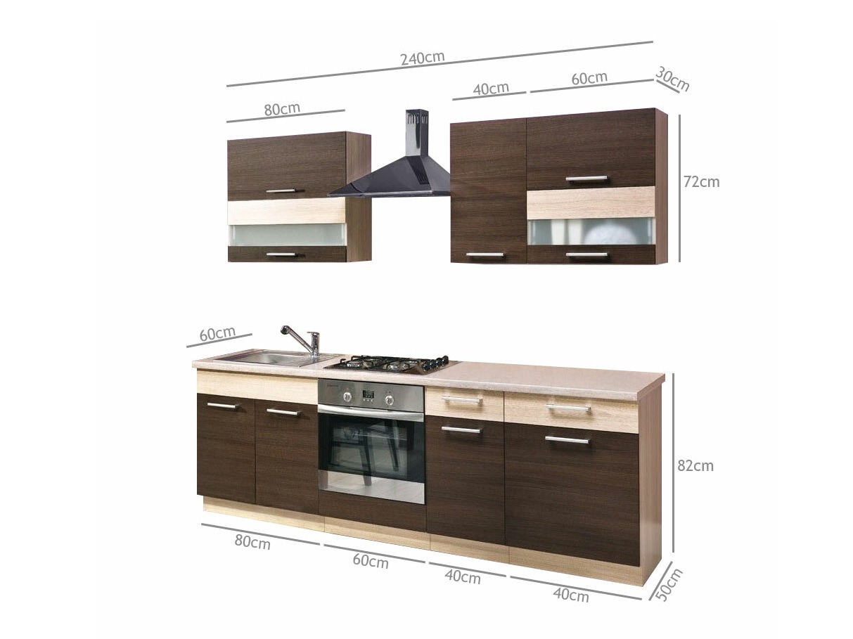 Set da cucina modulare Mode Dark 127