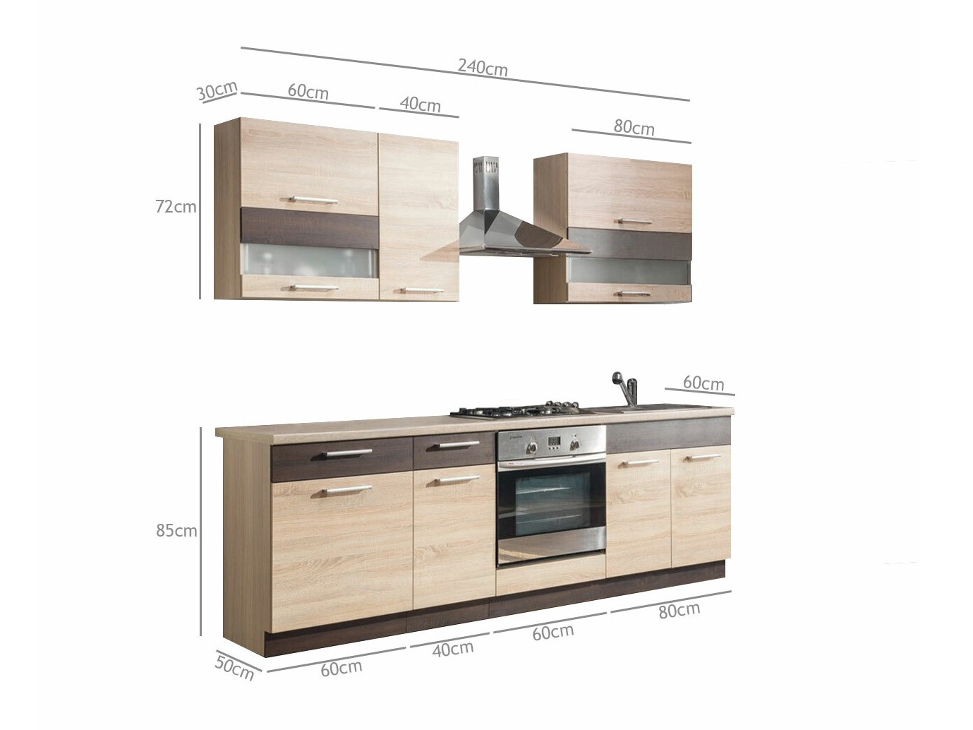 Set da cucina modulare Mode Light 127