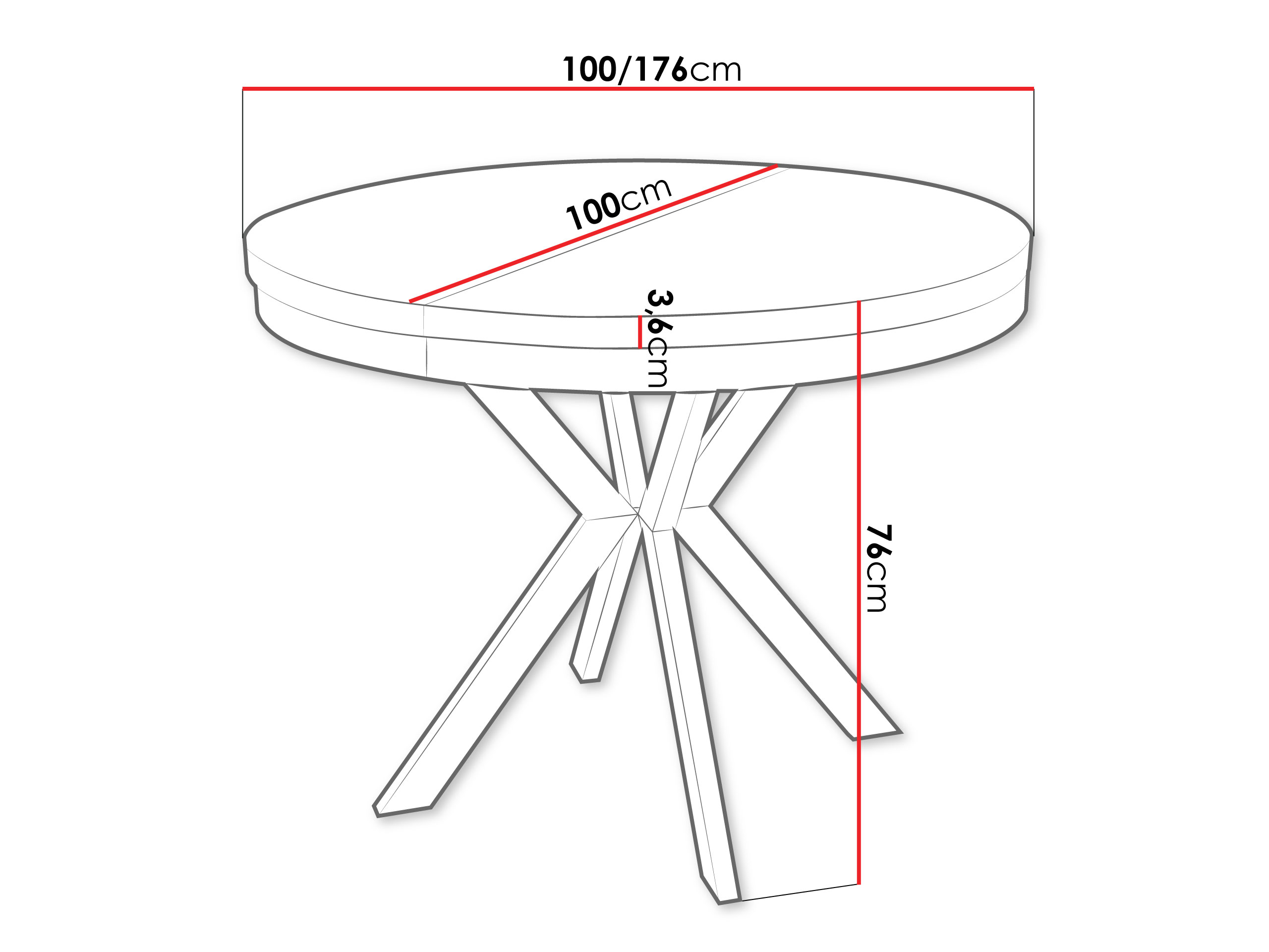 Tavolo Oswego 156 (Luminoso legno + Cachemire)