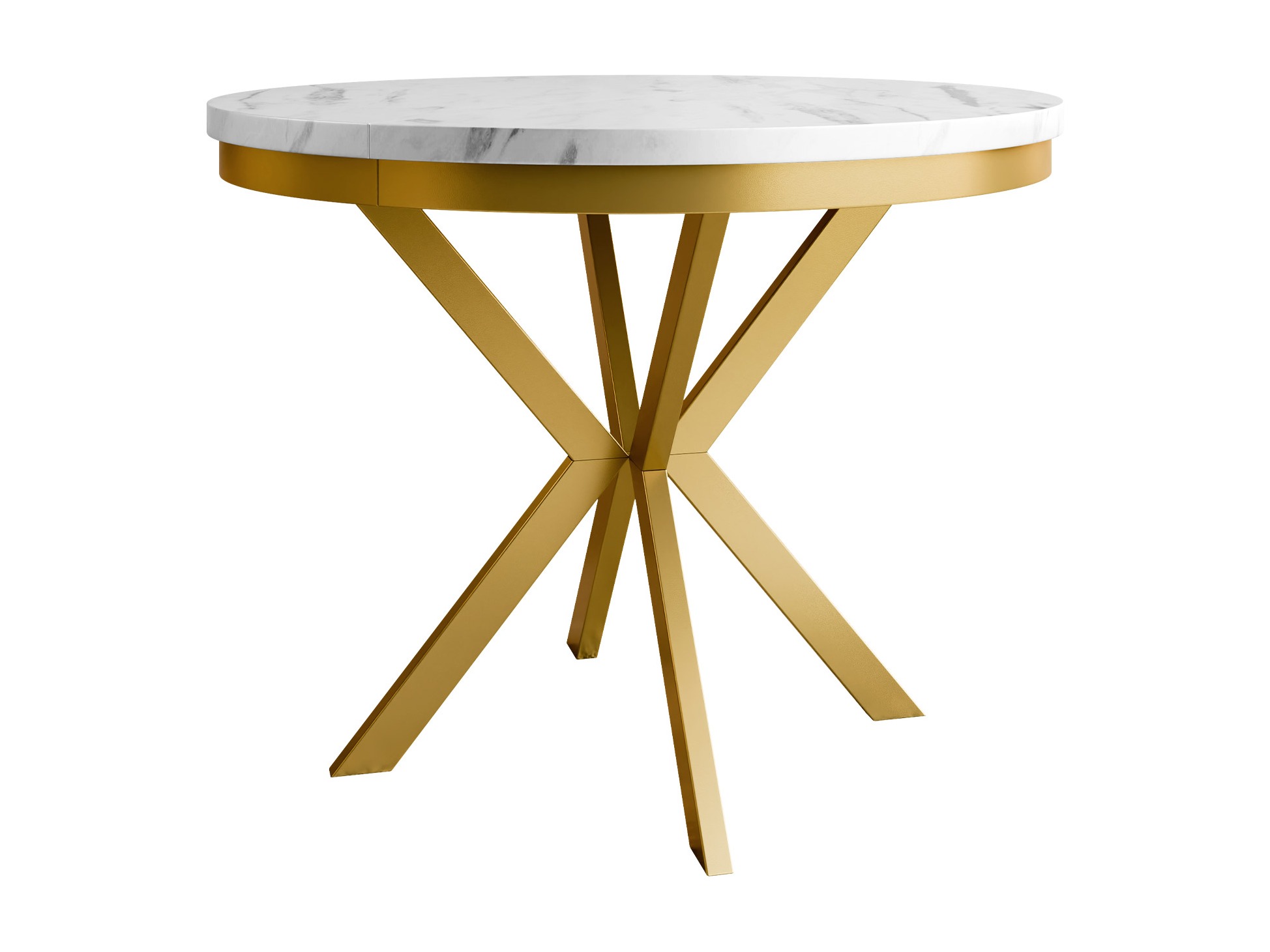 Tavolo Oswego 157 (Marmo bianco + D'oro)