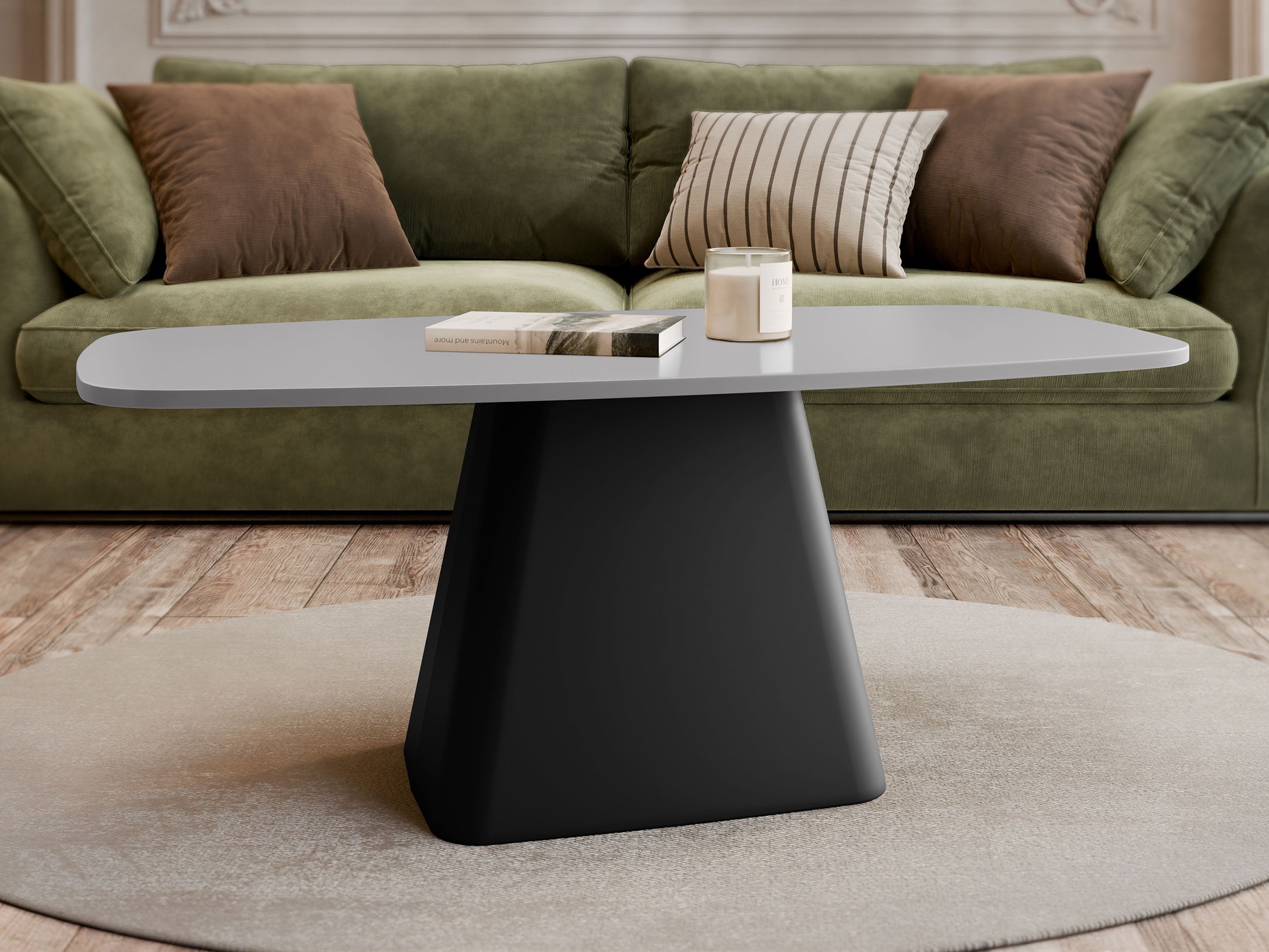 Tavolino da caffè Oswego 158 (Grigio)