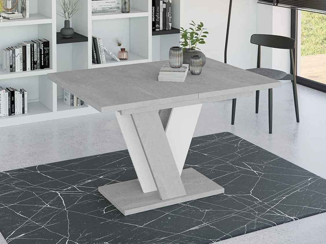 Tavolo Goodyear 125 (Grigio + Bianco)