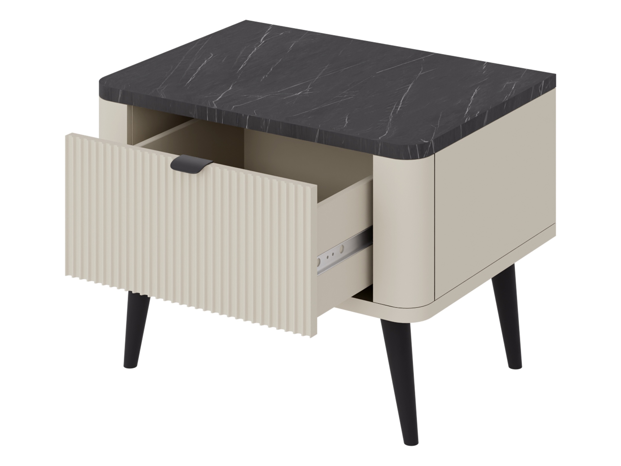 Comodino Lufela 116 (Cachemire + Marmo grigio)