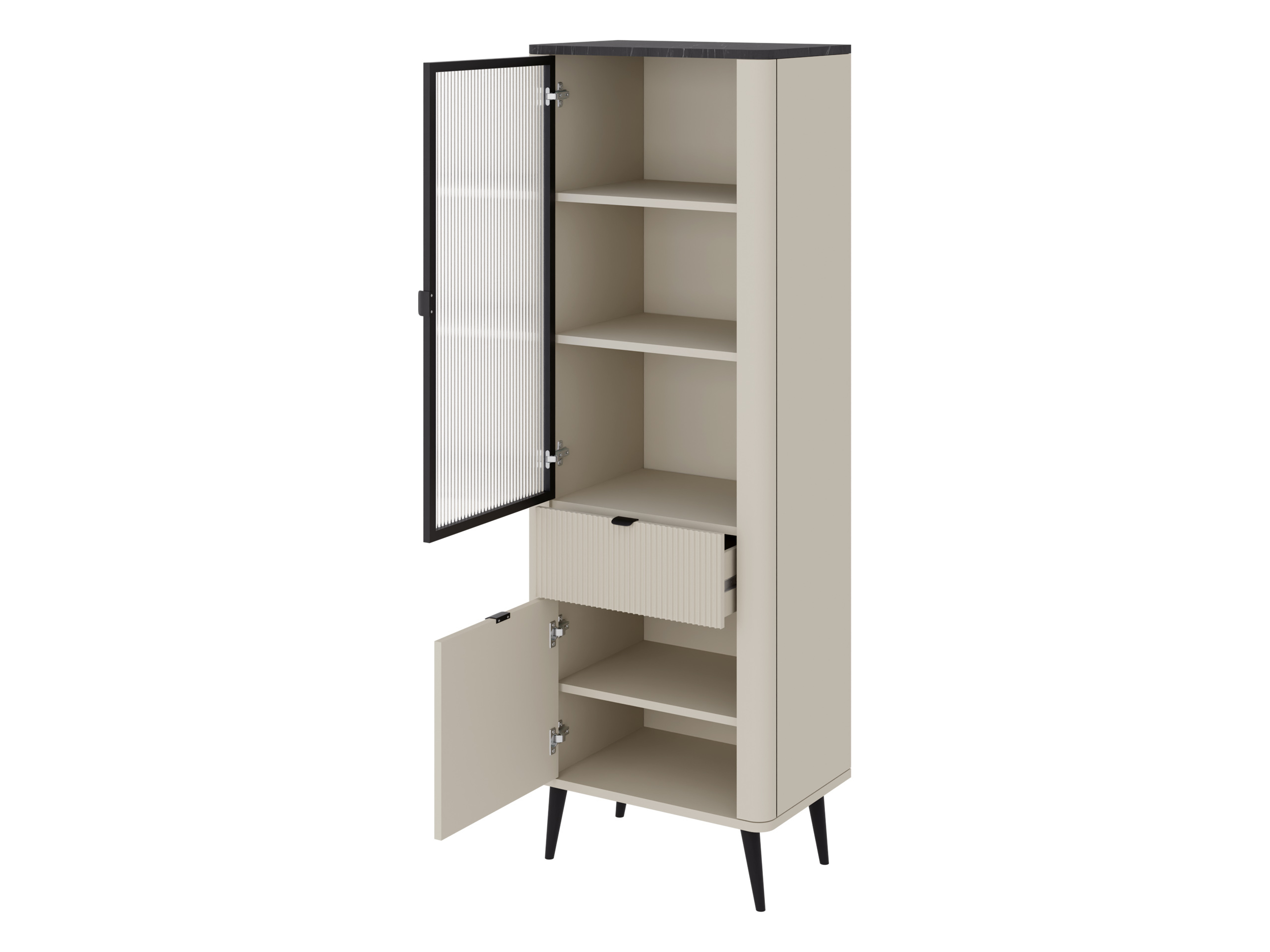 Scaffale Lufela 102 (Cachemire + Noce)