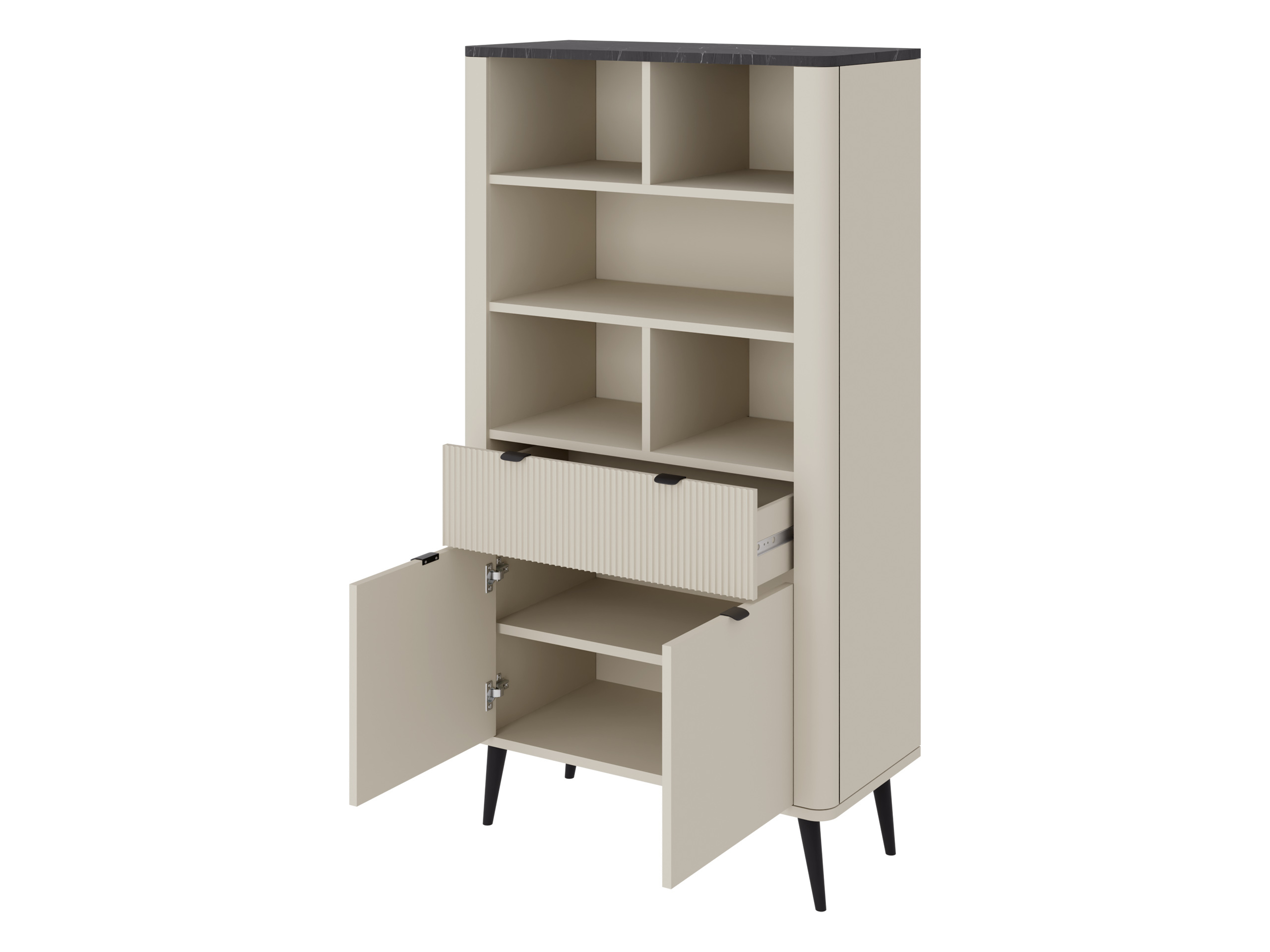 Scaffale Lufela 108 (Cachemire + Noce)