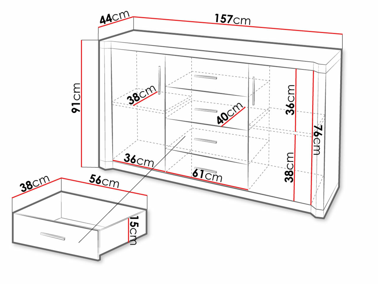 Cassettiera Lorelie 100 (Tartufo quercia)