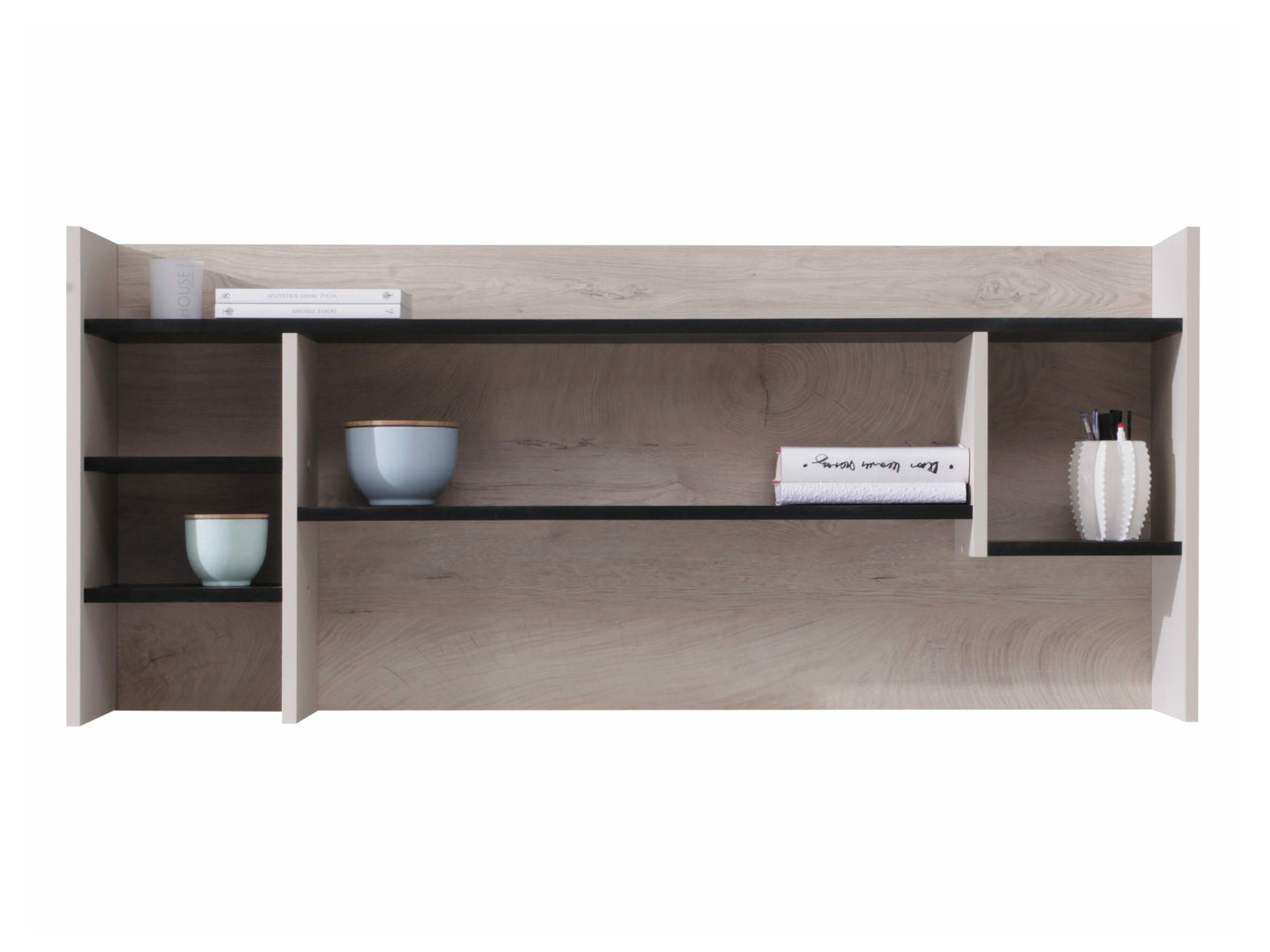 Mensola Camteso 109 (Nero + Quercia + Beige)