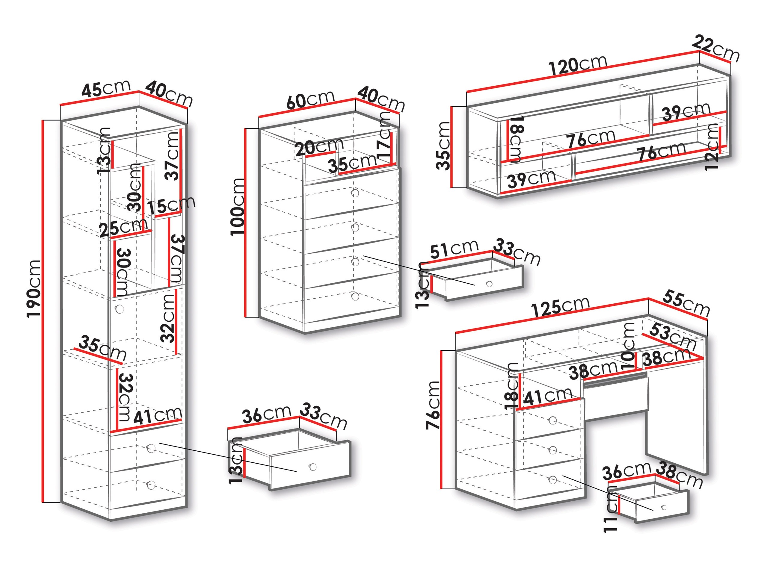 Set di mobili Tesmonu 116