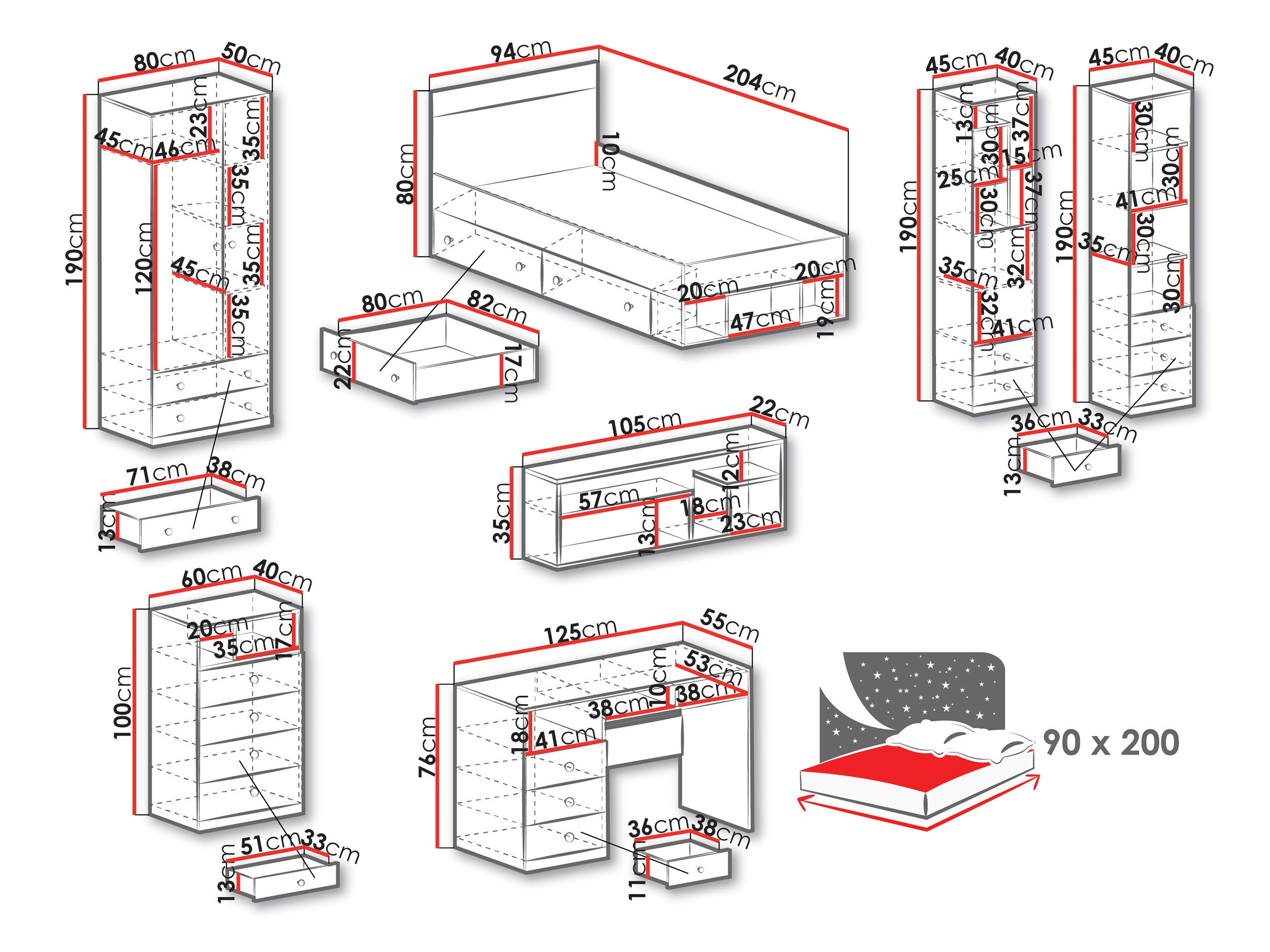 Set di mobili Tesmonu 118