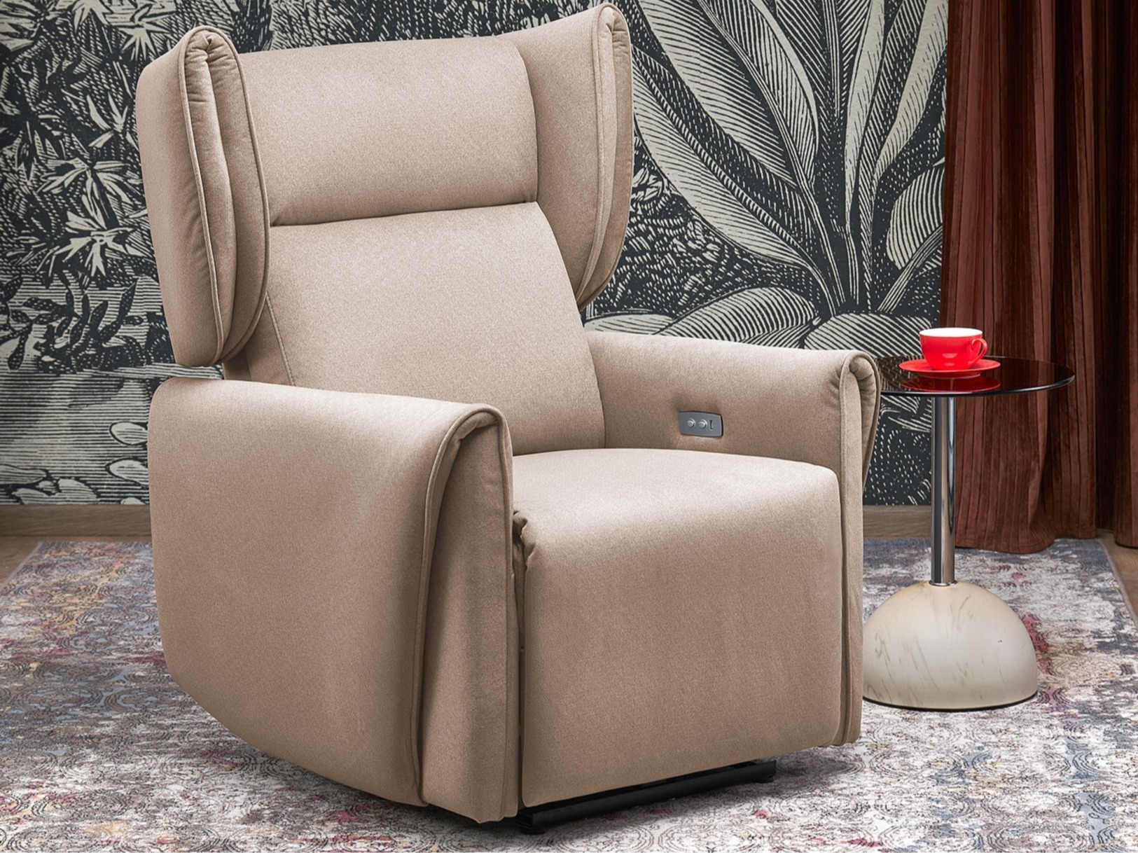 Poltrona regolabile Houston 1978 (Beige)