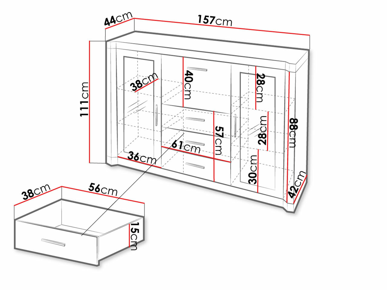 Cassettiera Lorelie 106 (Tartufo quercia)