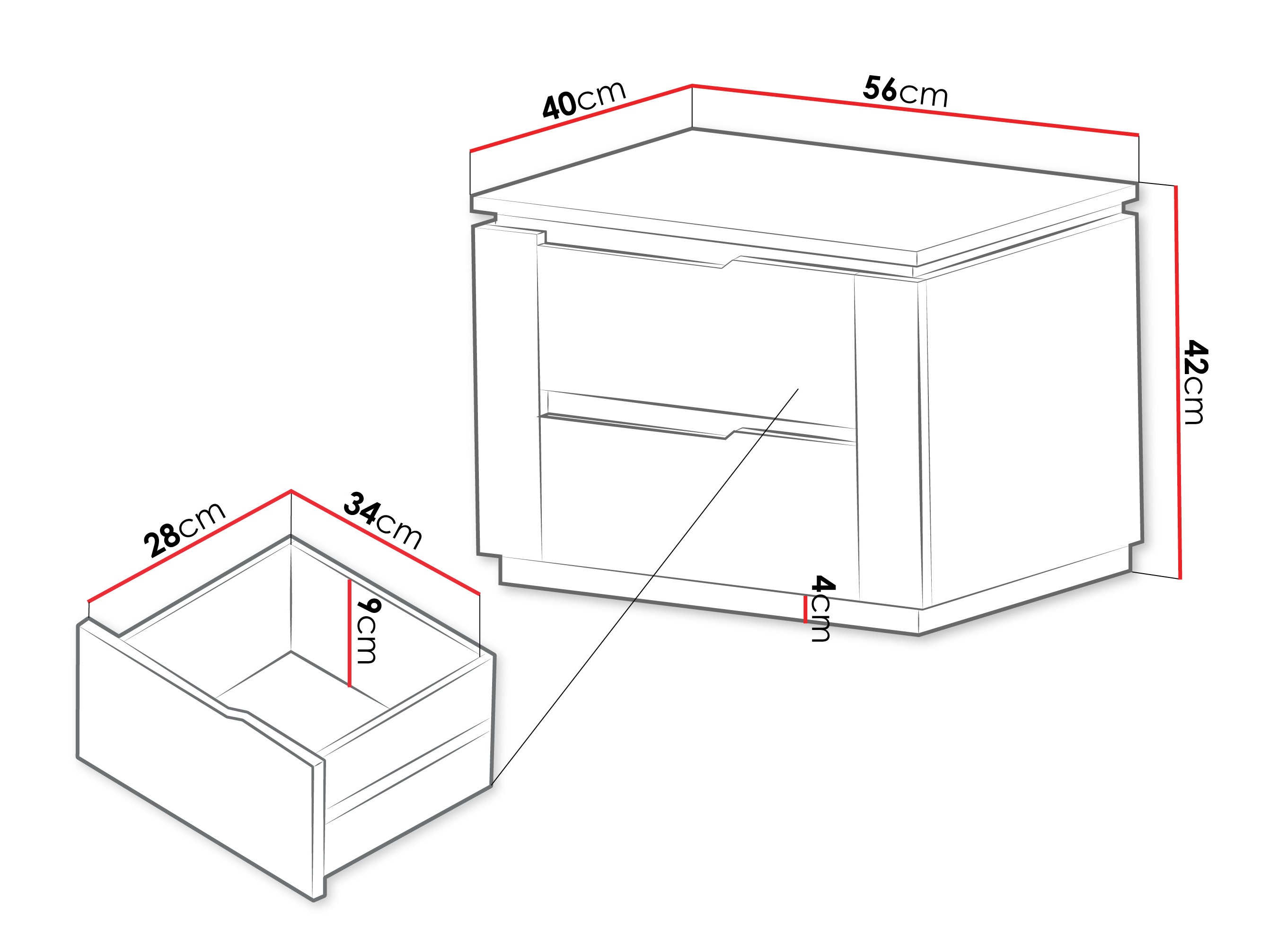 Comodino Comfivo Ovitas