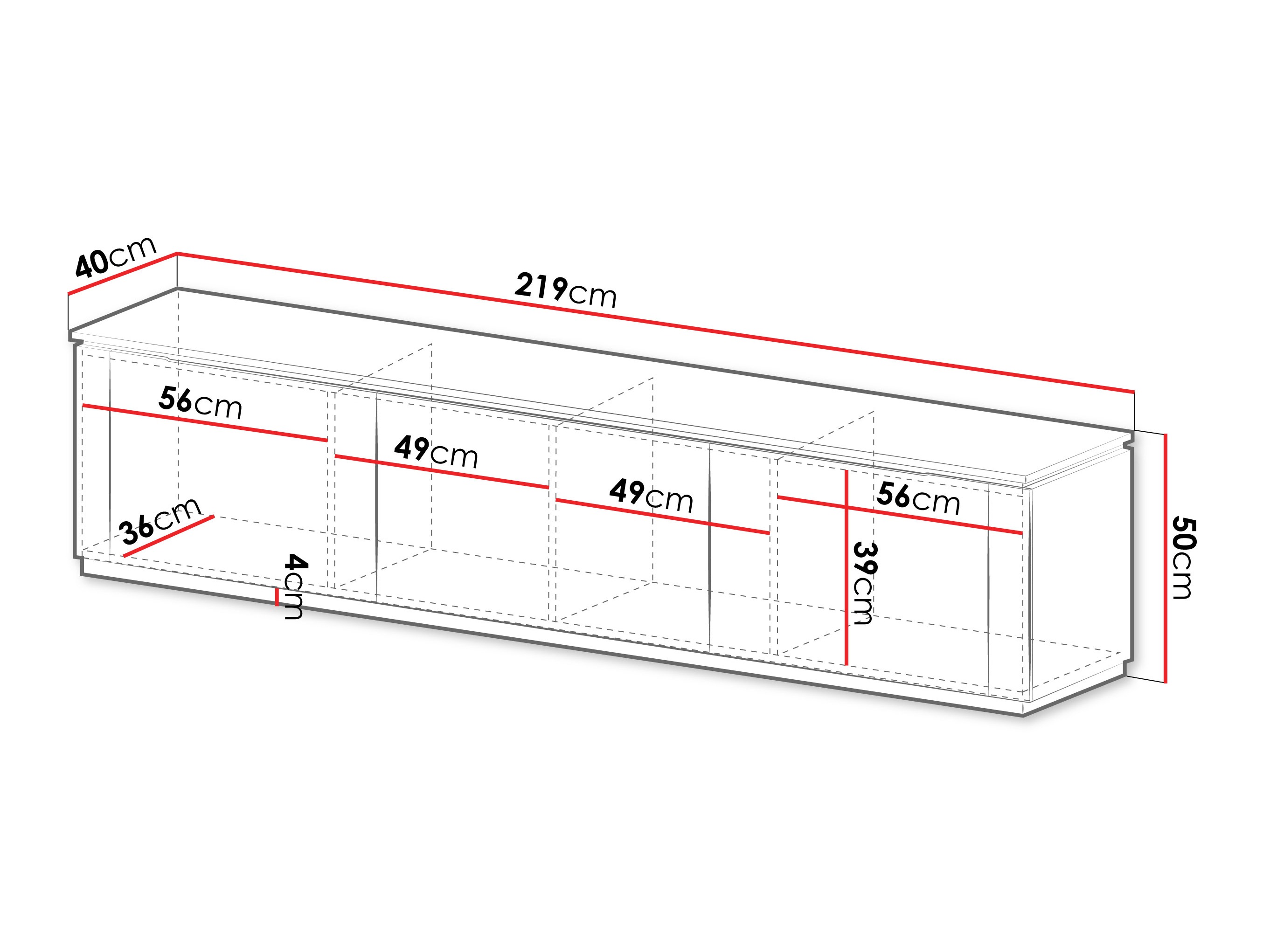 Mobile porta TV Comfivo Ovitas