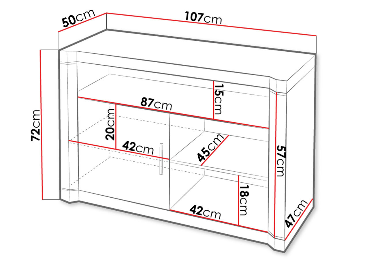 Mobile porta TV Lorelie 110 (Tartufo quercia)