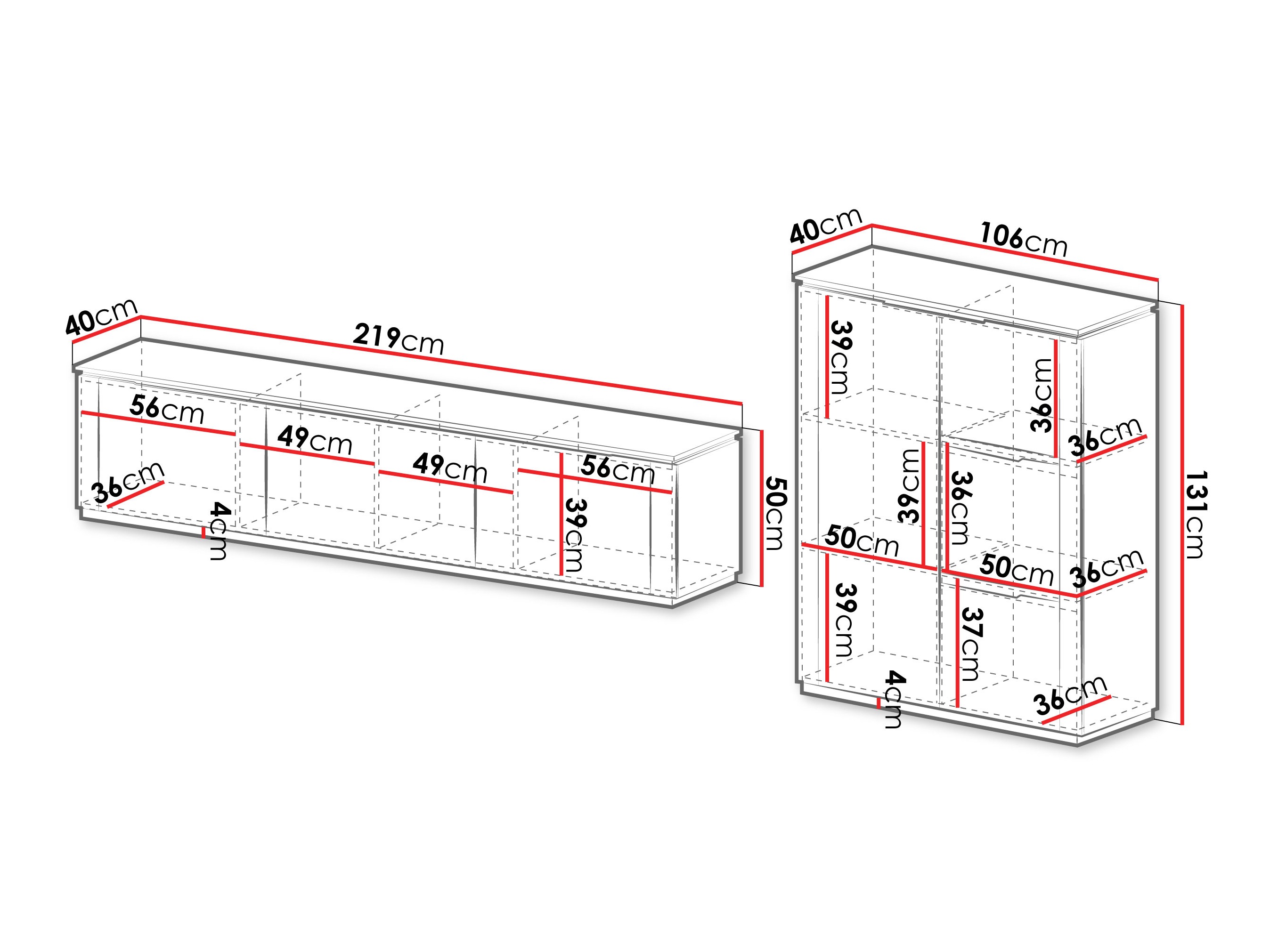 Parete attrezzata Comfivo Elivelo 105