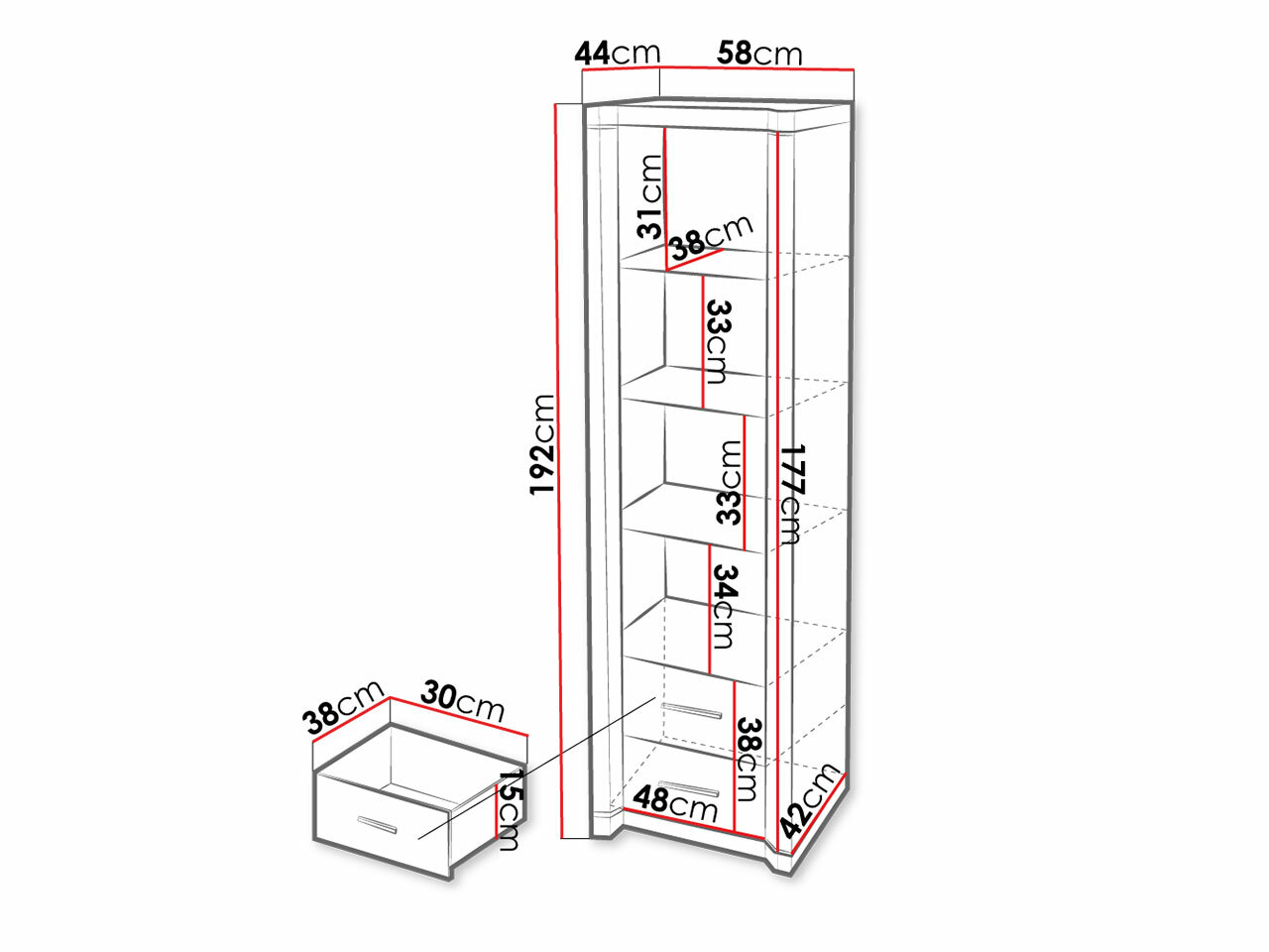 Scaffale Lorelie 115 (Tartufo)
