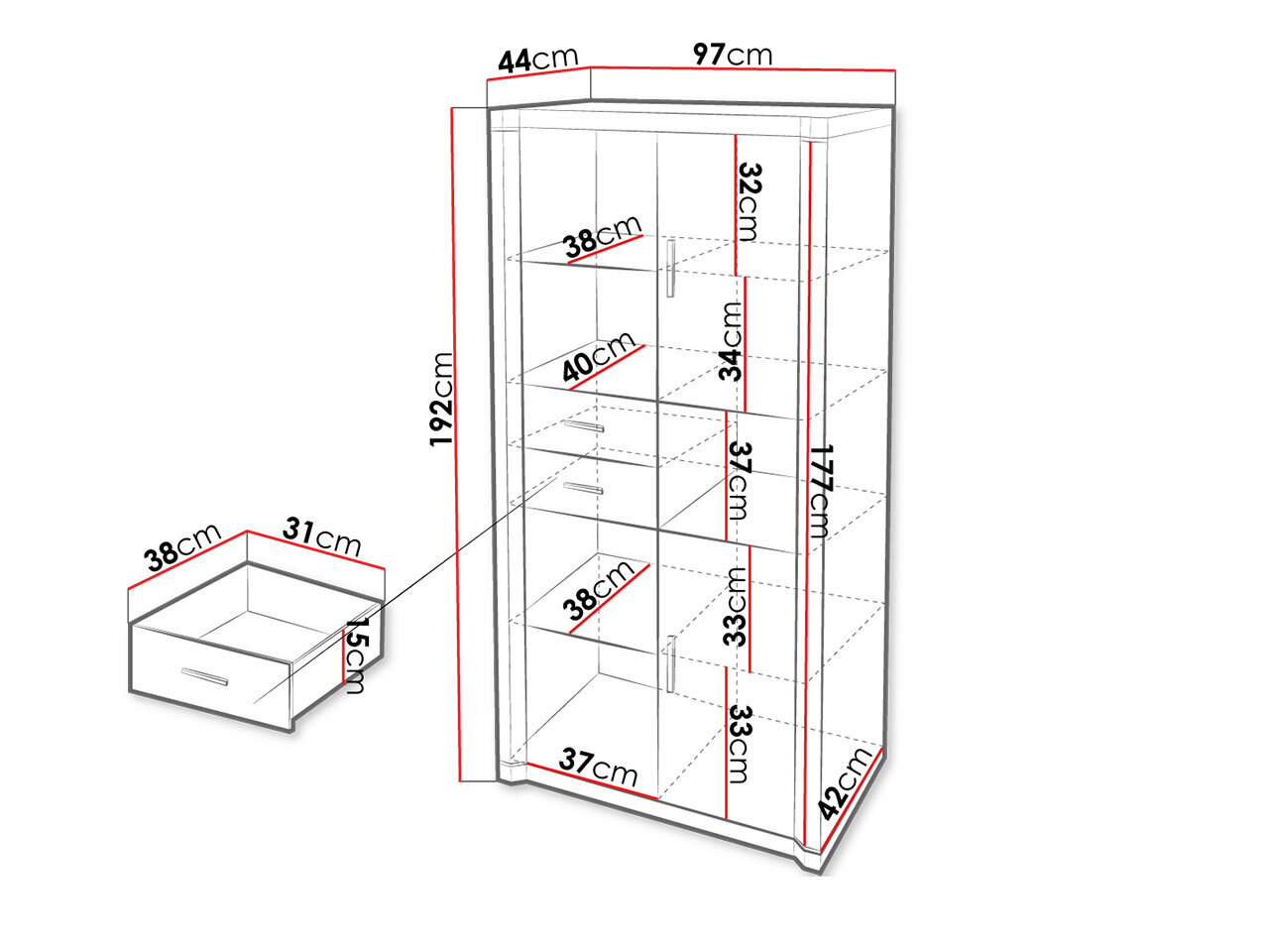 Scaffale Lorelie 120 (Tartufo)