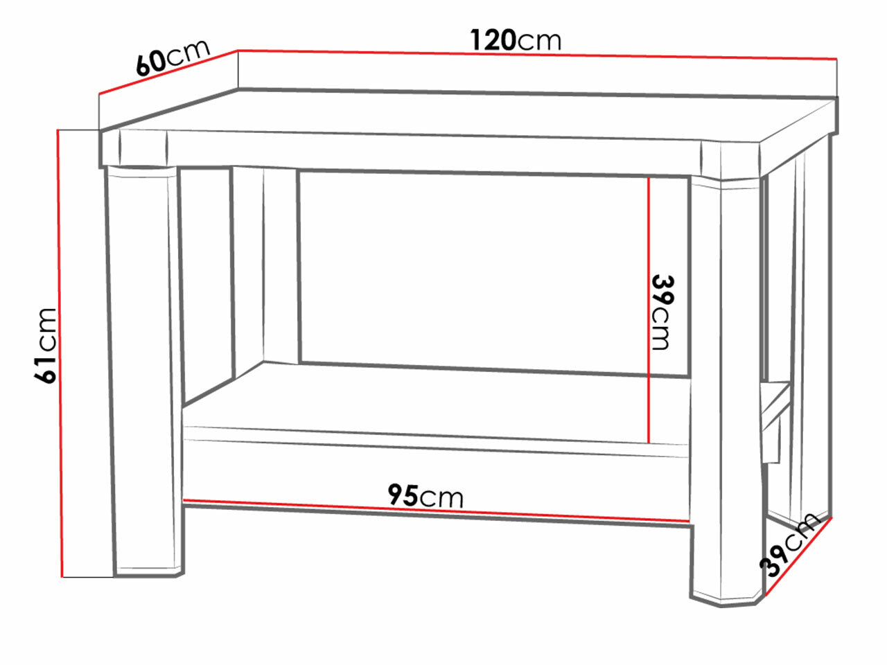 Tavolino da caffè Lorelie 114 (Tartufo quercia)