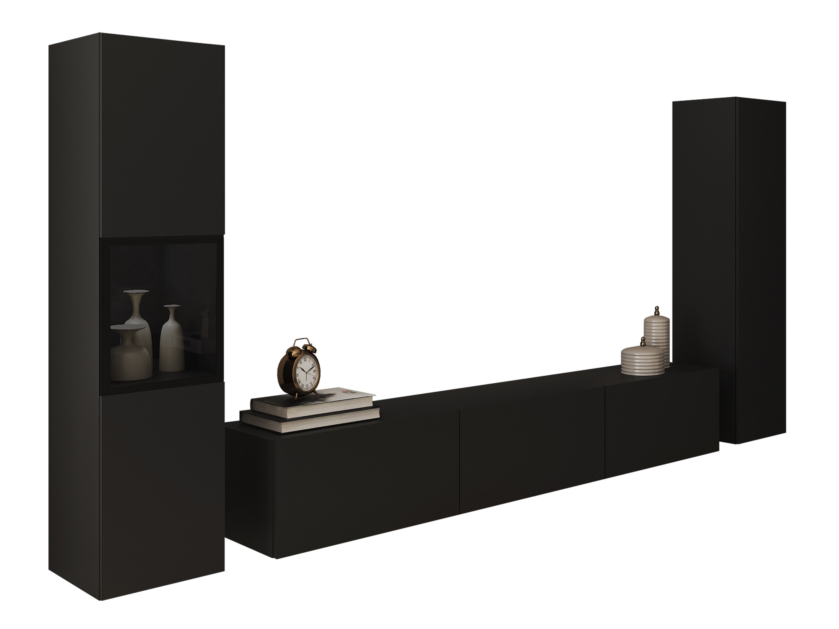 Parete attrezzata Sarasota 193 (Grafite)